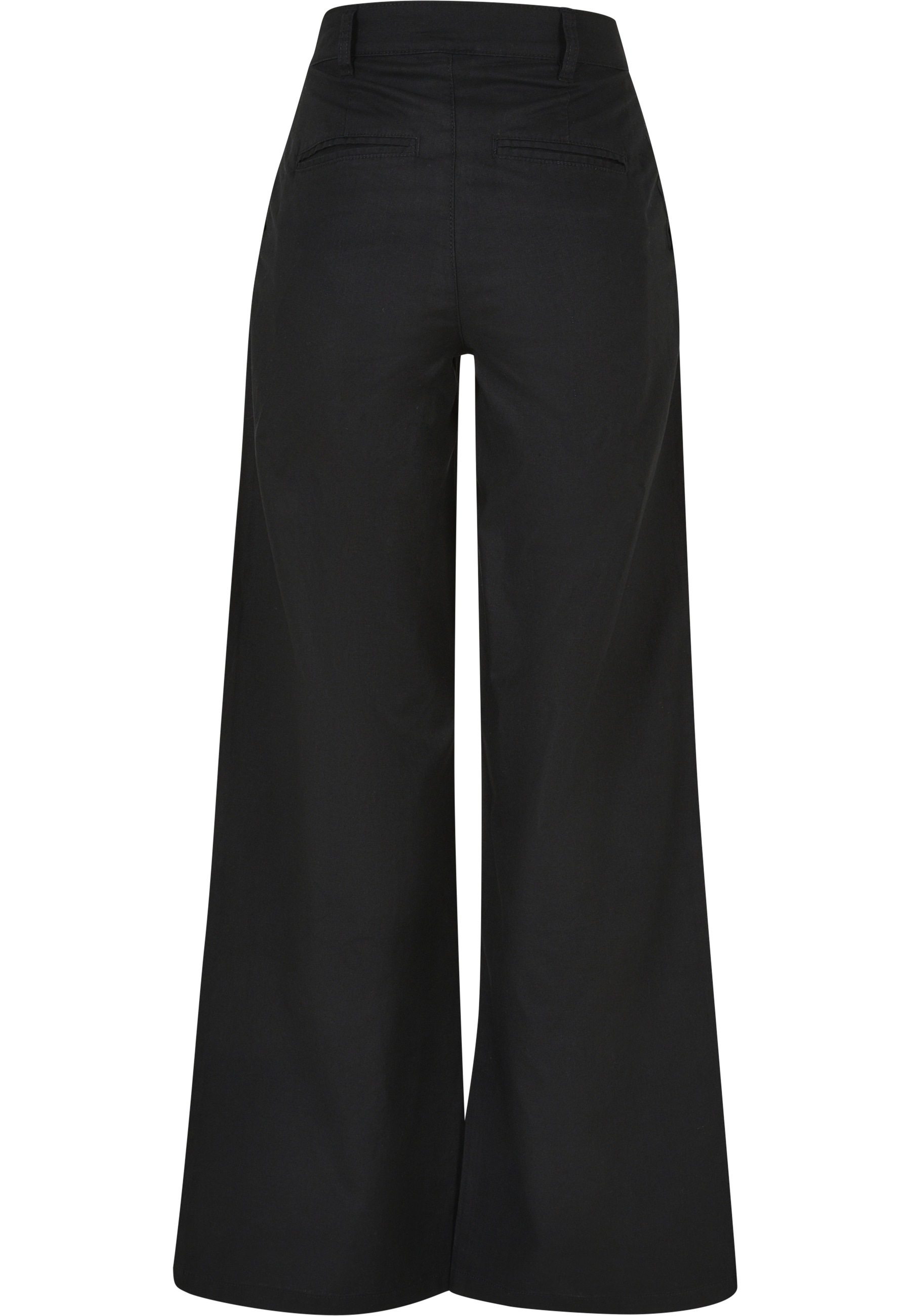 URBAN CLASSICS Stoffhose »Urban Classics Damen Ladies High Linen Mixed Wide Leg Pants«