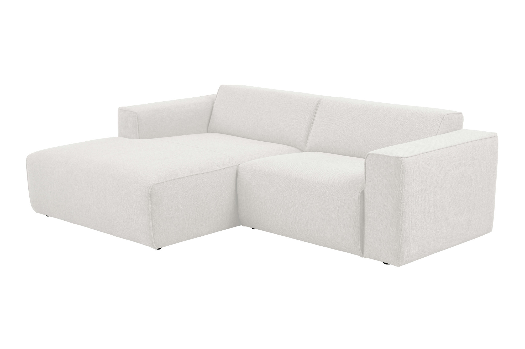 andas Ecksofa »Noord mit Kedernaht, Breite 234 cm«, mit Kedernaht, Breite 234 cm, Cord, Struktur, Webstoff