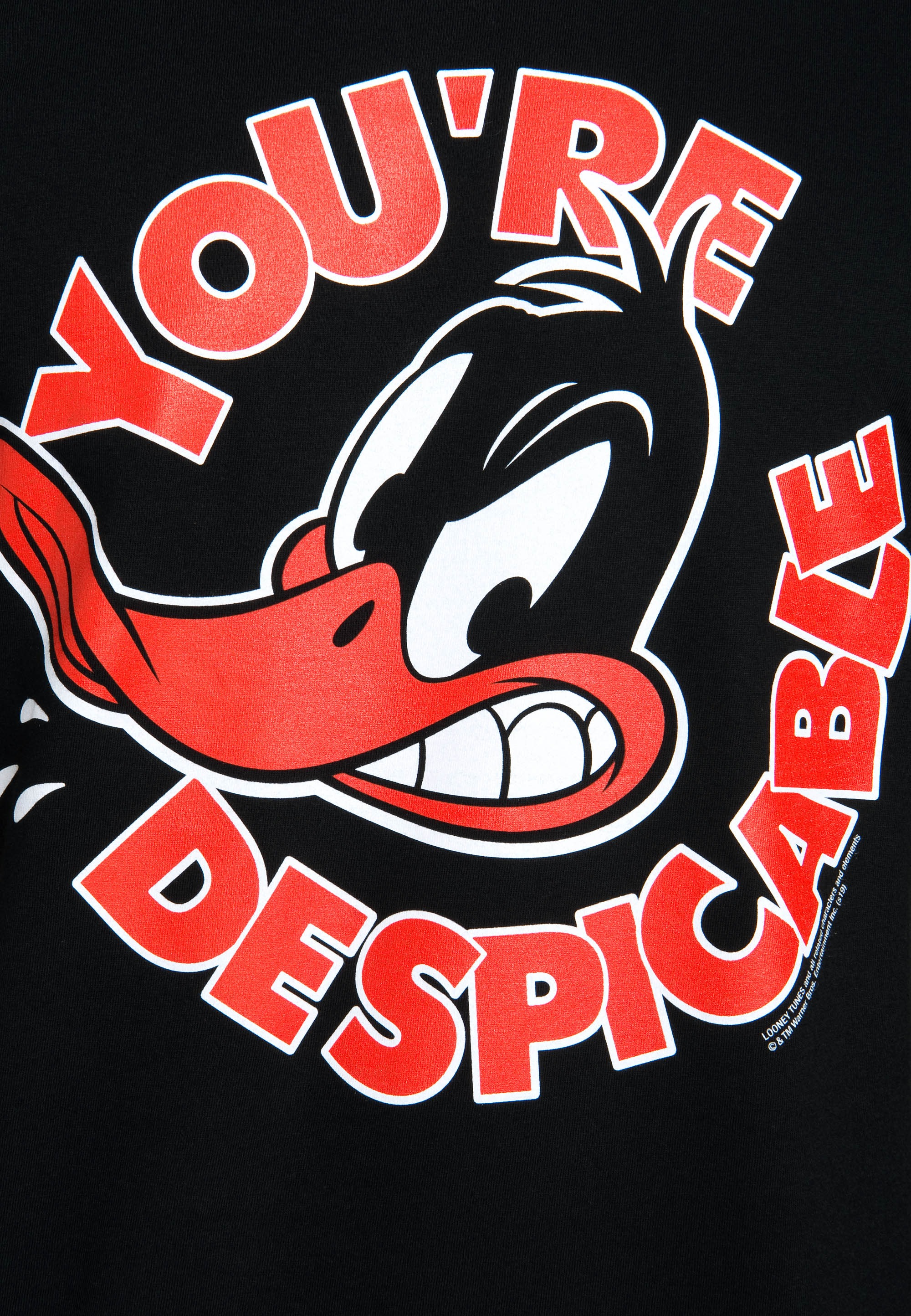 LOGOSHIRT T-Shirt »Looney Tunes - Daffy Duck« mit Daffy Duck-Frontprint