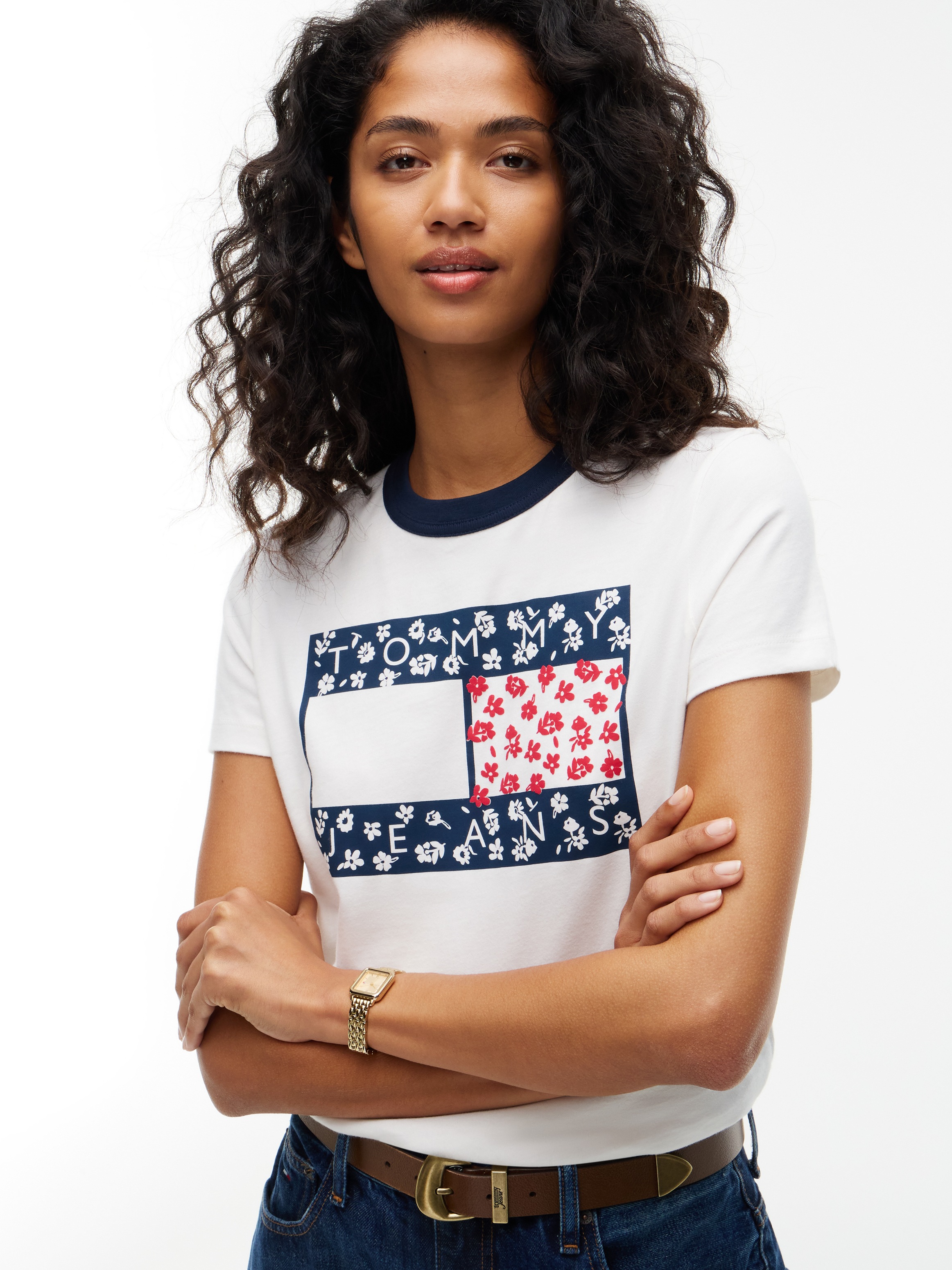 Tommy Jeans Rundhalsshirt »TJW REG NOLVETY RINGER« Baumwolle
