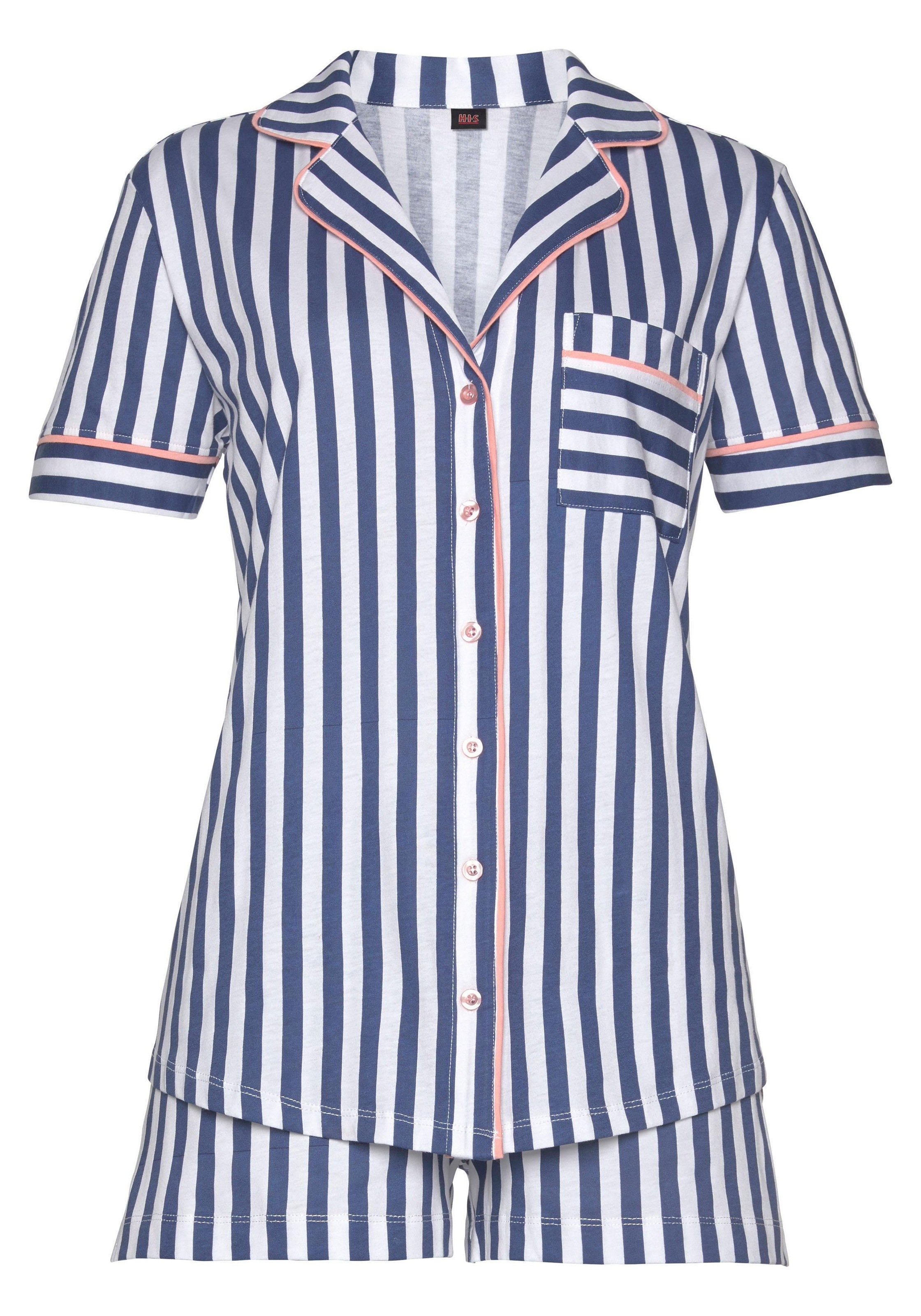 H.I.S Shorty 2 Stk. tlg., in klassischem Schnitt mit Streifenmuster günstig online kaufen