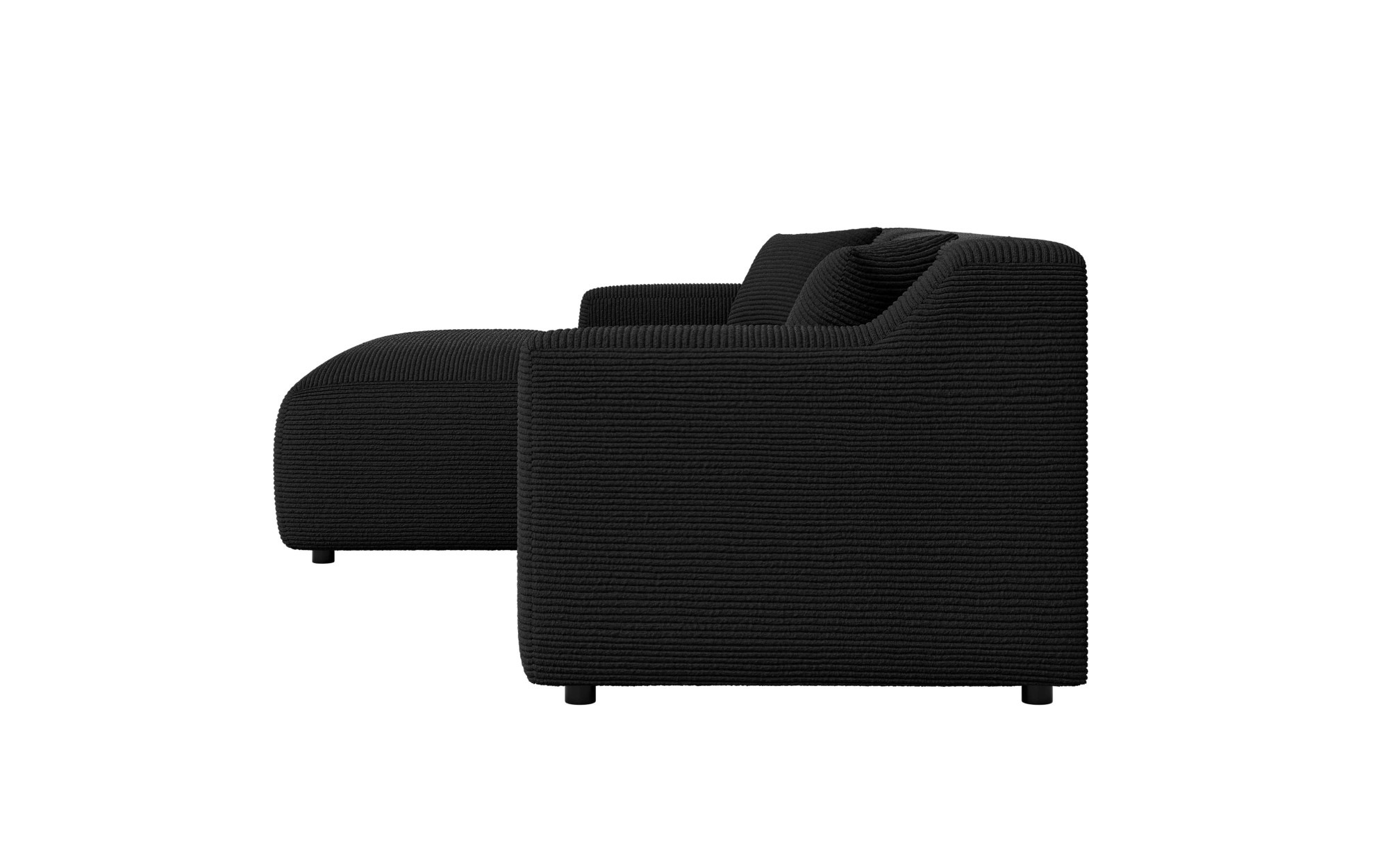 Home affaire Ecksofa »LILLIANA Designsofa, L-Form mit Recamiere rechts/links bestellbar«, L-Form mit Wellenunterfederung, Maße B/T/H: 256/160/76 cm