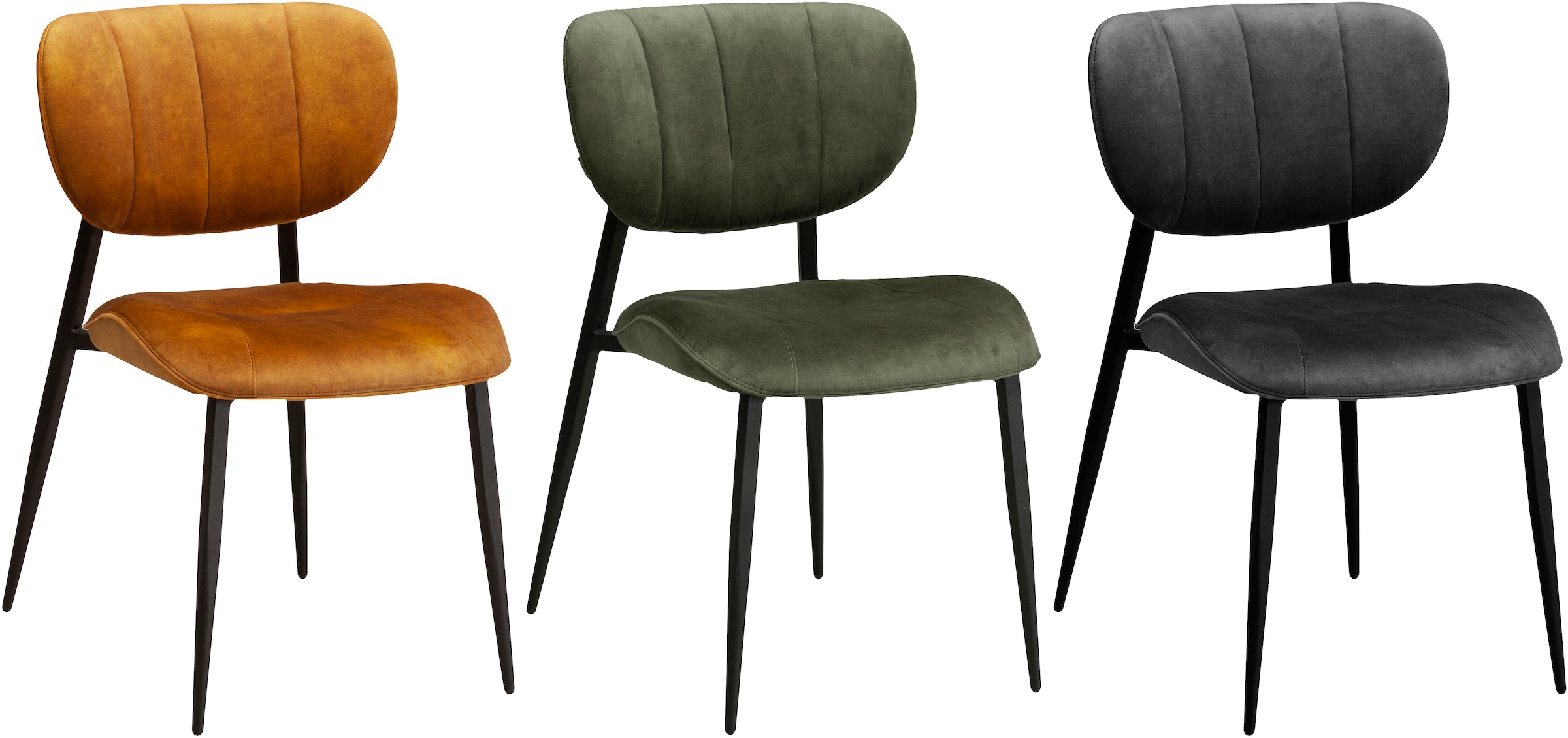 OMG Design Esszimmerstuhl »Jona«, (Set), 2 St., Stoff, Küchenstuhl Polsterstuhl, In drei stilvollen Farben erhältlich
