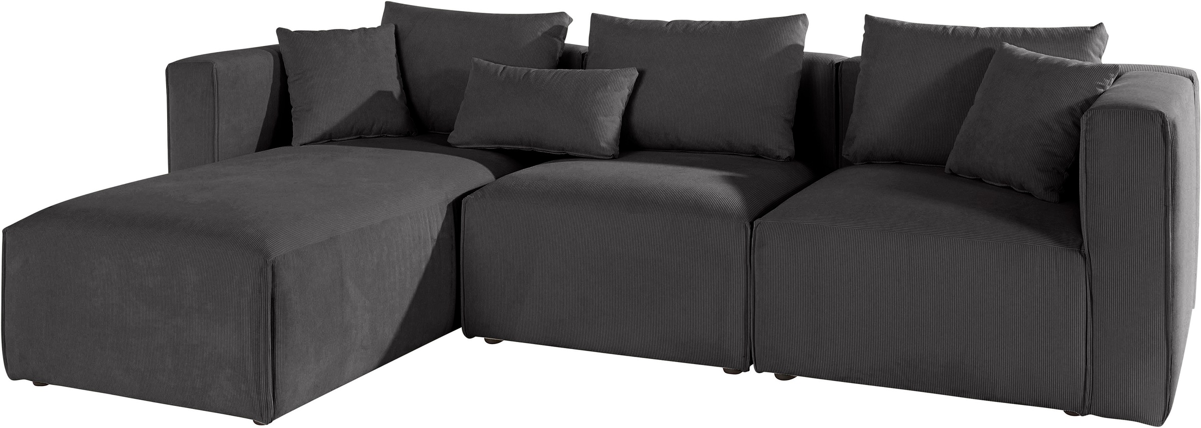 Home affaire Ecksofa »Comfine L-Form«, zusammengesetzt aus Modulen, 3 Bezugsqualitäten und viele Farben