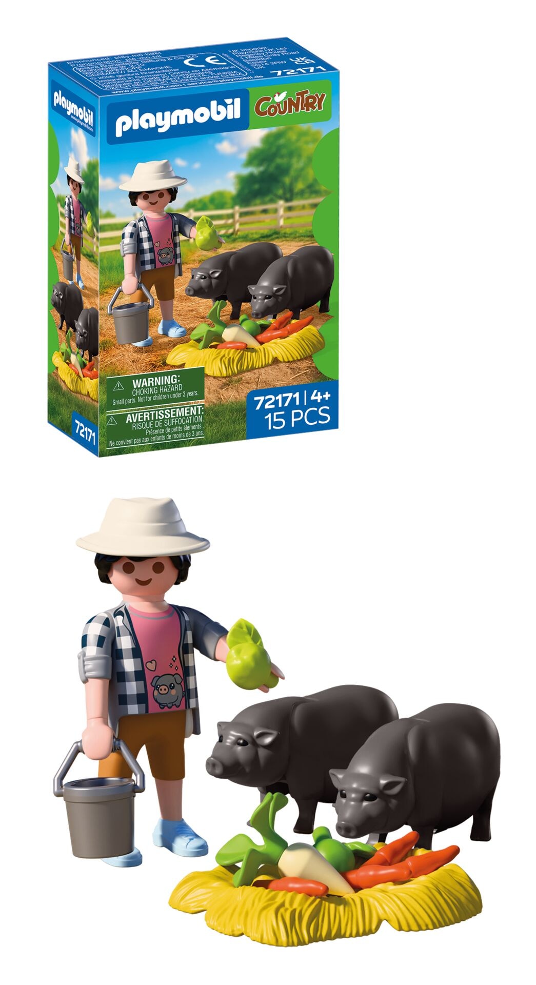 Playmobil® Konstruktions-Spielset »Landwirt mit Hängebauchschwein (72171), Country«