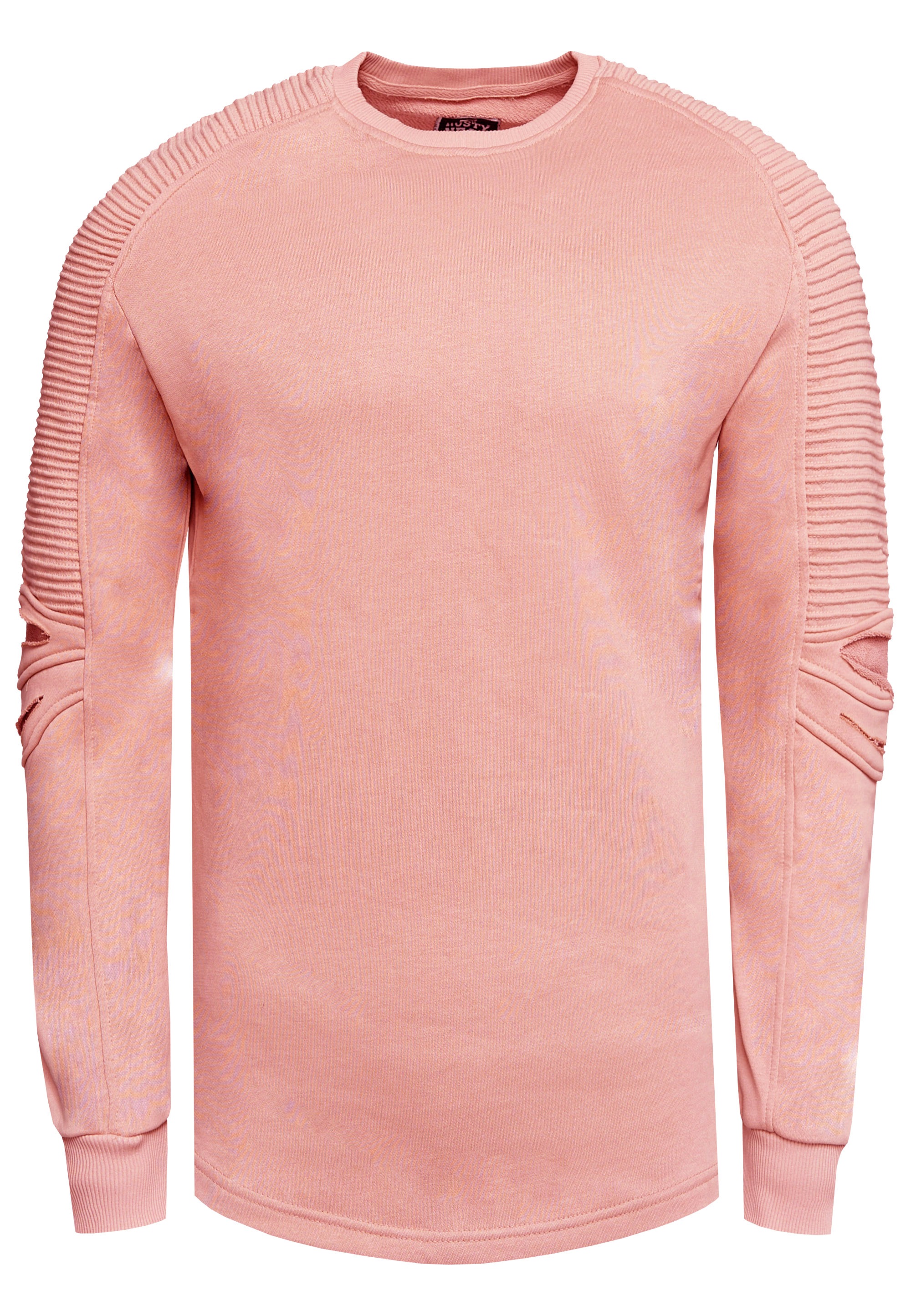 Rusty Neal Sweatshirt, mit geripptem Ärmeldesign