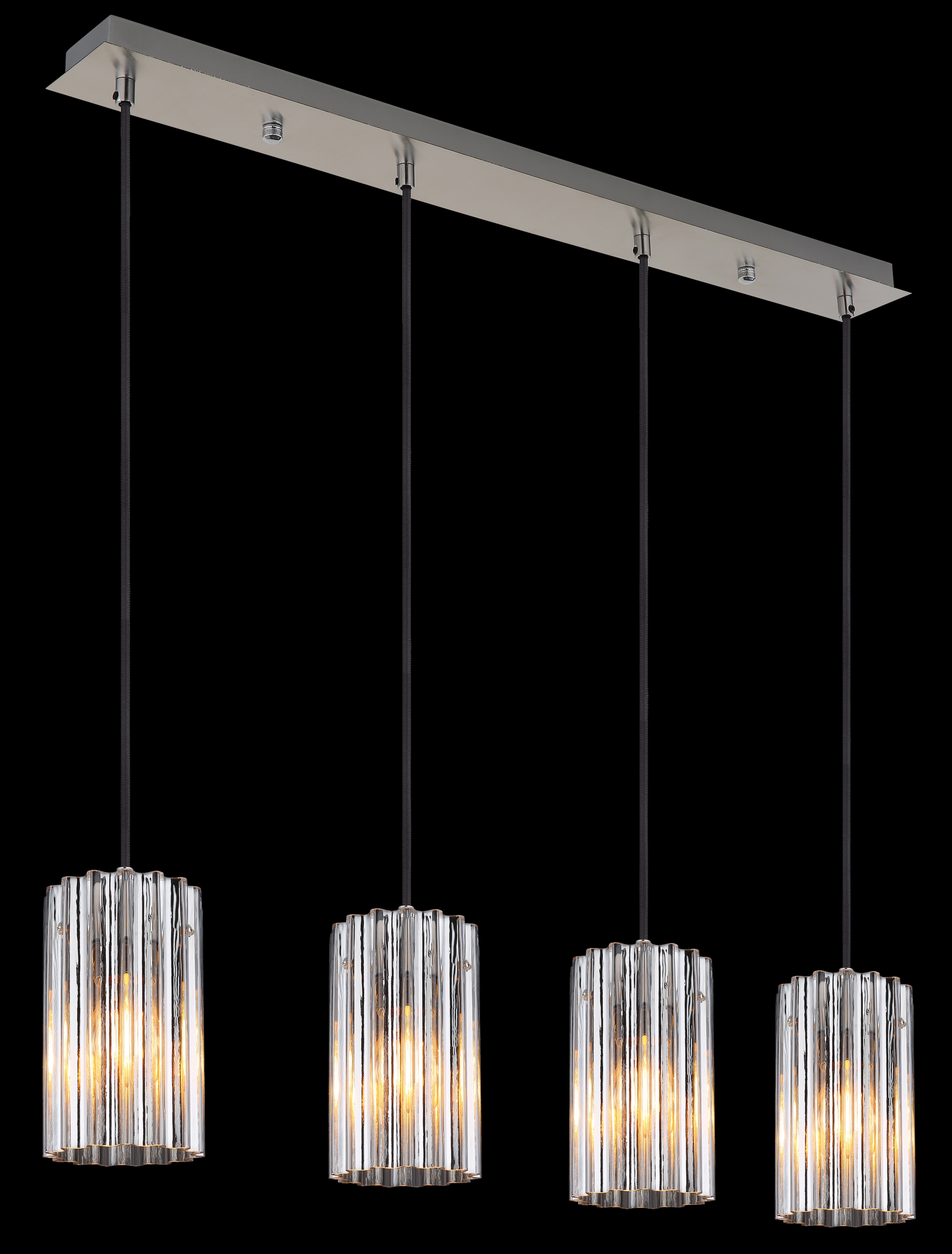 GLOBO LIGHTING Hängeleuchte »CAYDEN« E27 1 Stk. Hängeleuchte für Esszimmer & Küche Nickel matt
