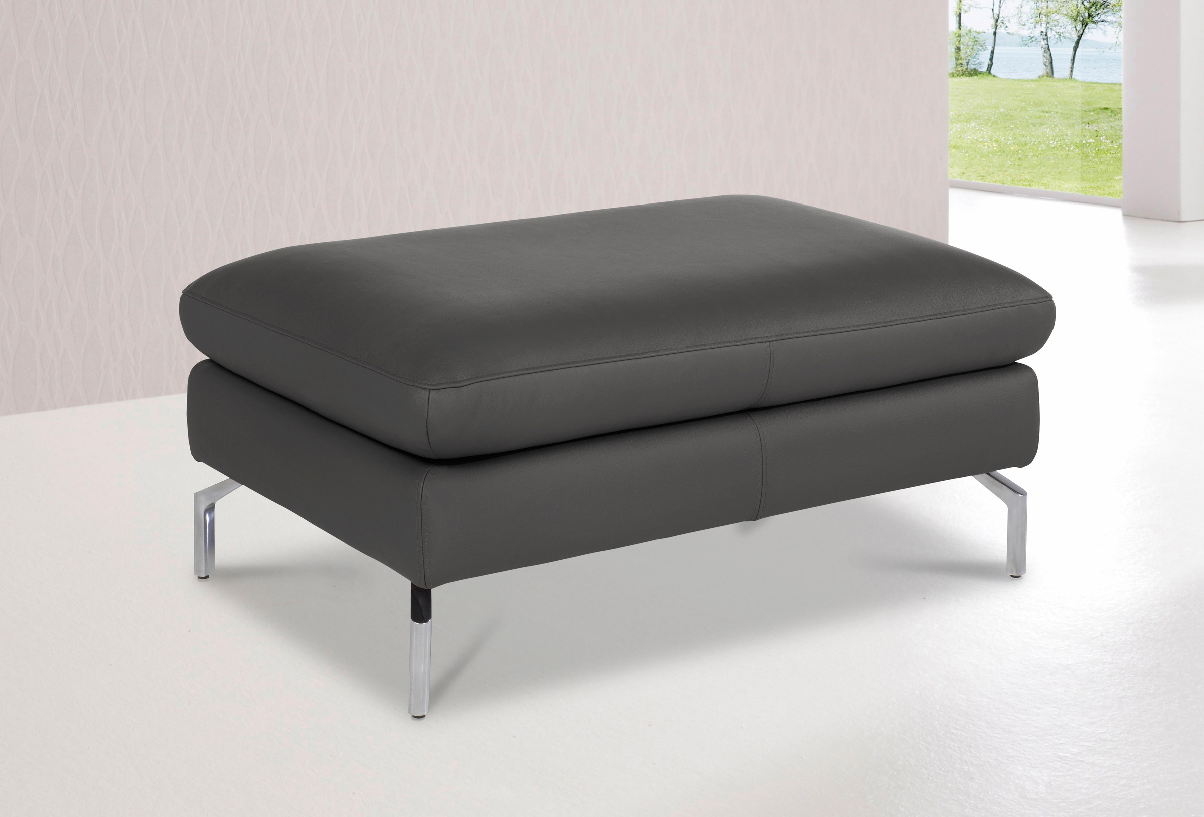 CALIA ITALIA Hocker "Dave mit edlem Metallfuß" günstig online kaufen