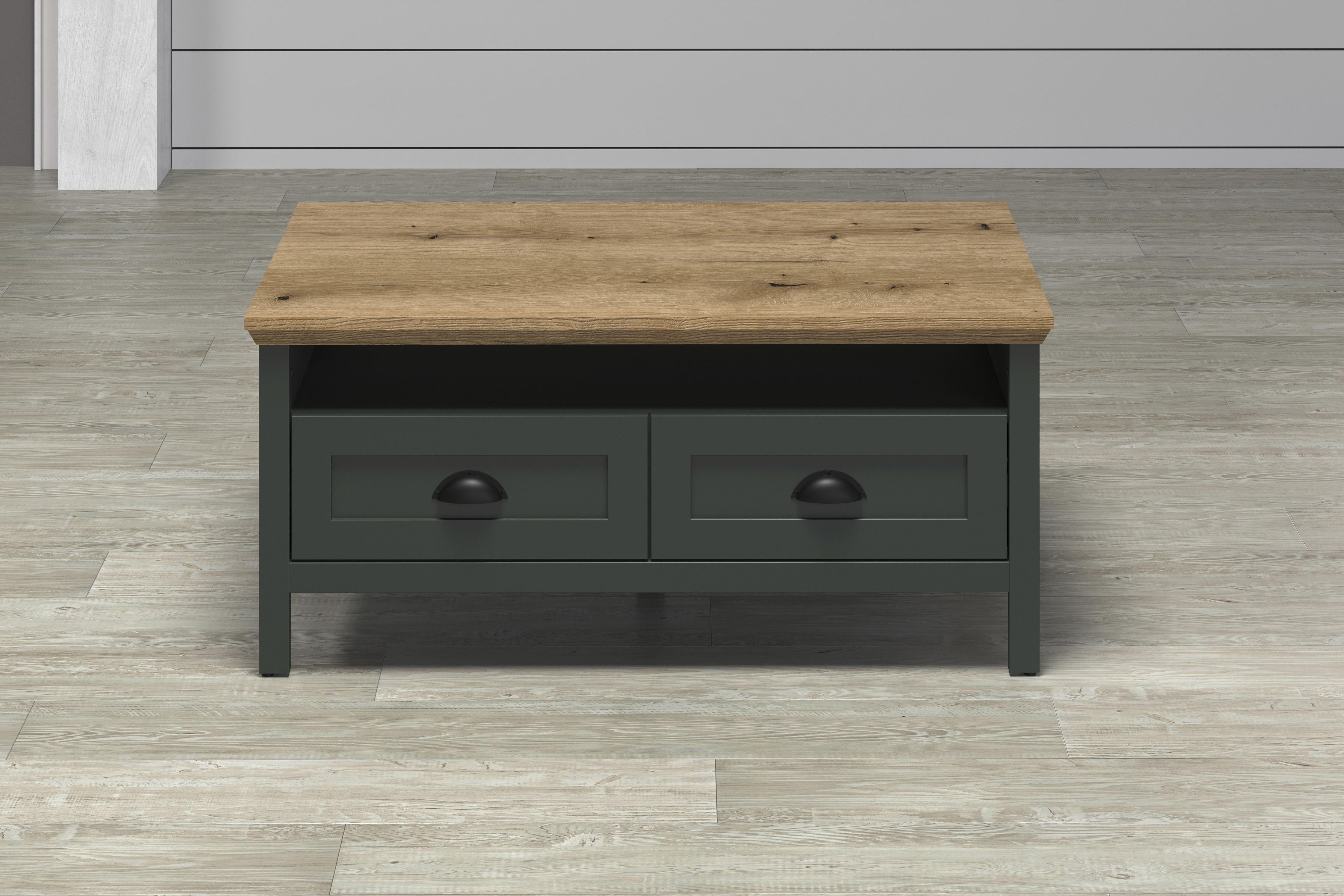 Home affaire Couchtisch "Vienna" 1 Stk. tlg. Sofatisch mit 2 Schubladen und Ablagefläche - (B/T/H) 101/60/45 cm