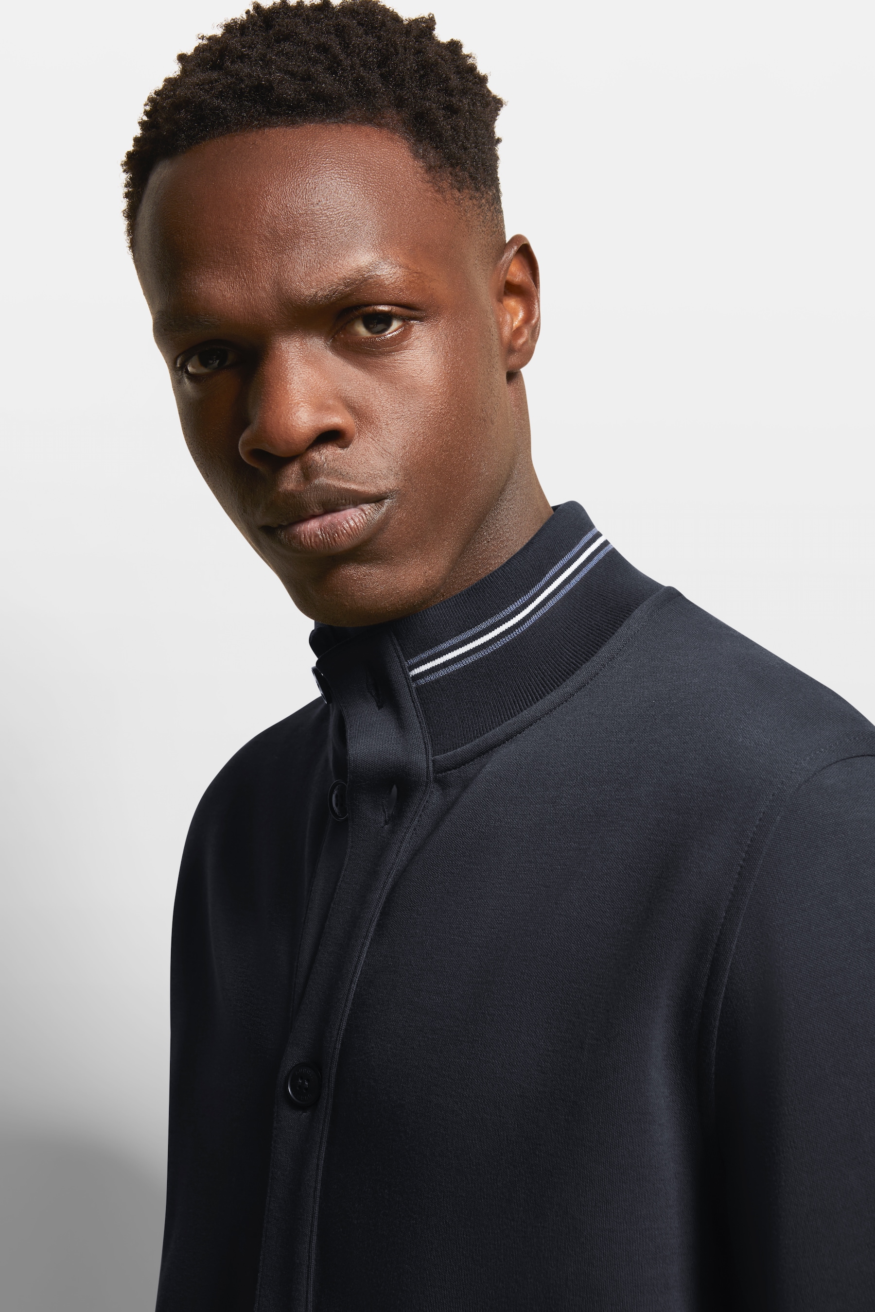 bugatti Sweatshirt, mit Collegekragen