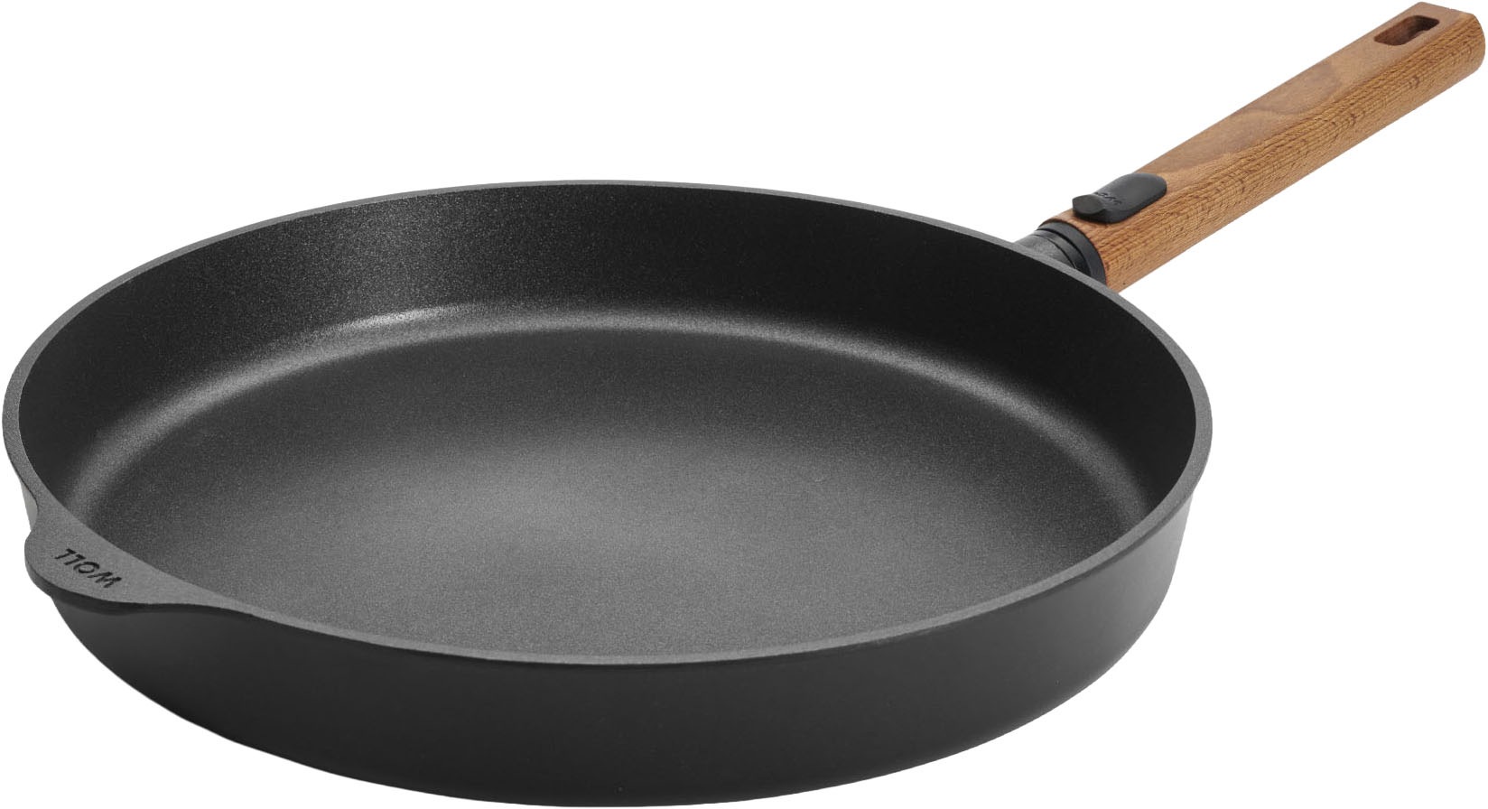 Bratpfanne WOLL MADE IN GERMANY "Eco Logic QXR", schwarz, H:5cm Ø:32cm, Pfannen, Bratpfanne, Abnehmbarer Stiel, Antihaftbeschichtet