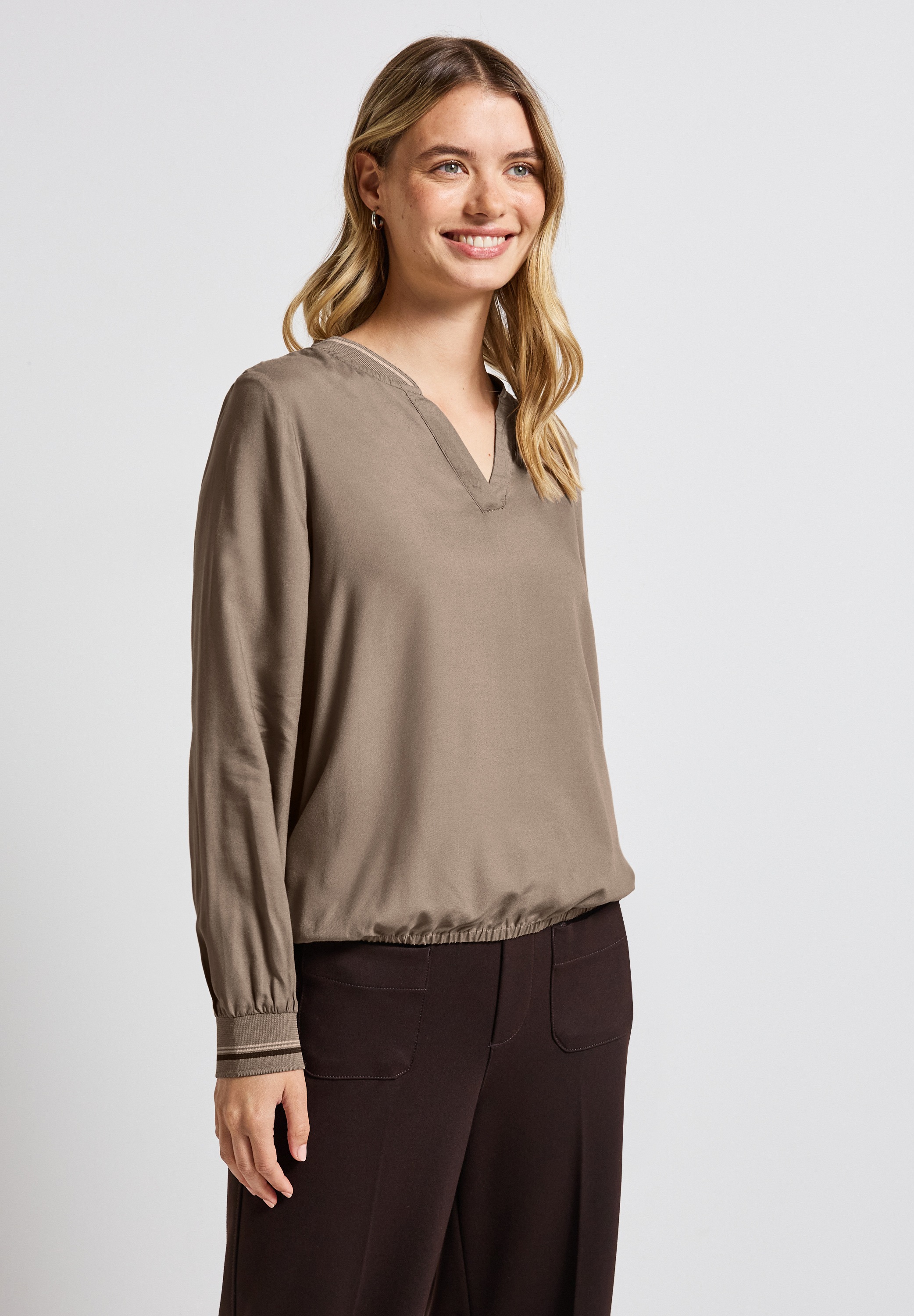 STREET ONE Langarmbluse, aus softer Viskose günstig online kaufen