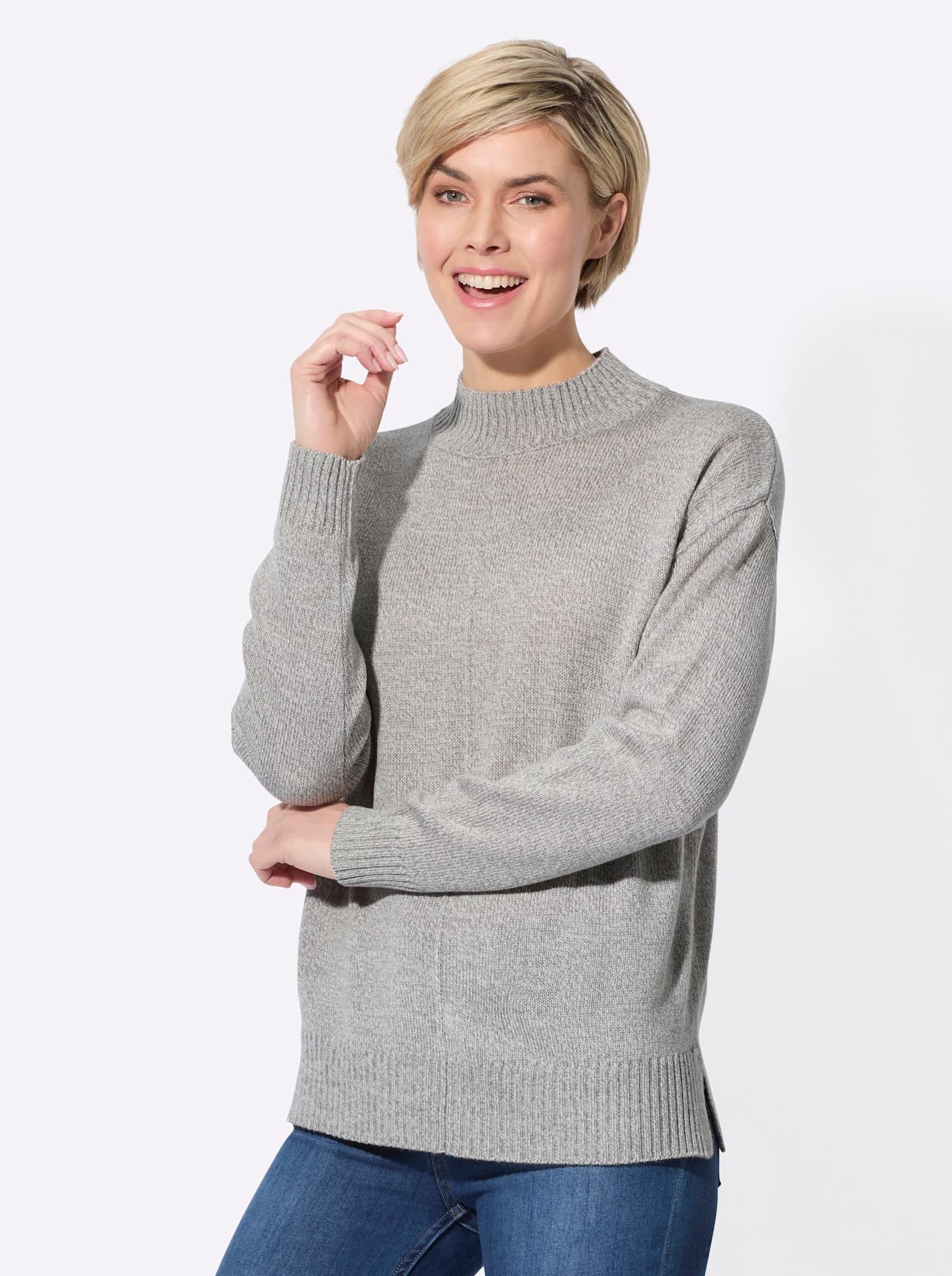 Classic Basics Stehkragenpullover "Stehkragen-Pullover" günstig online kaufen