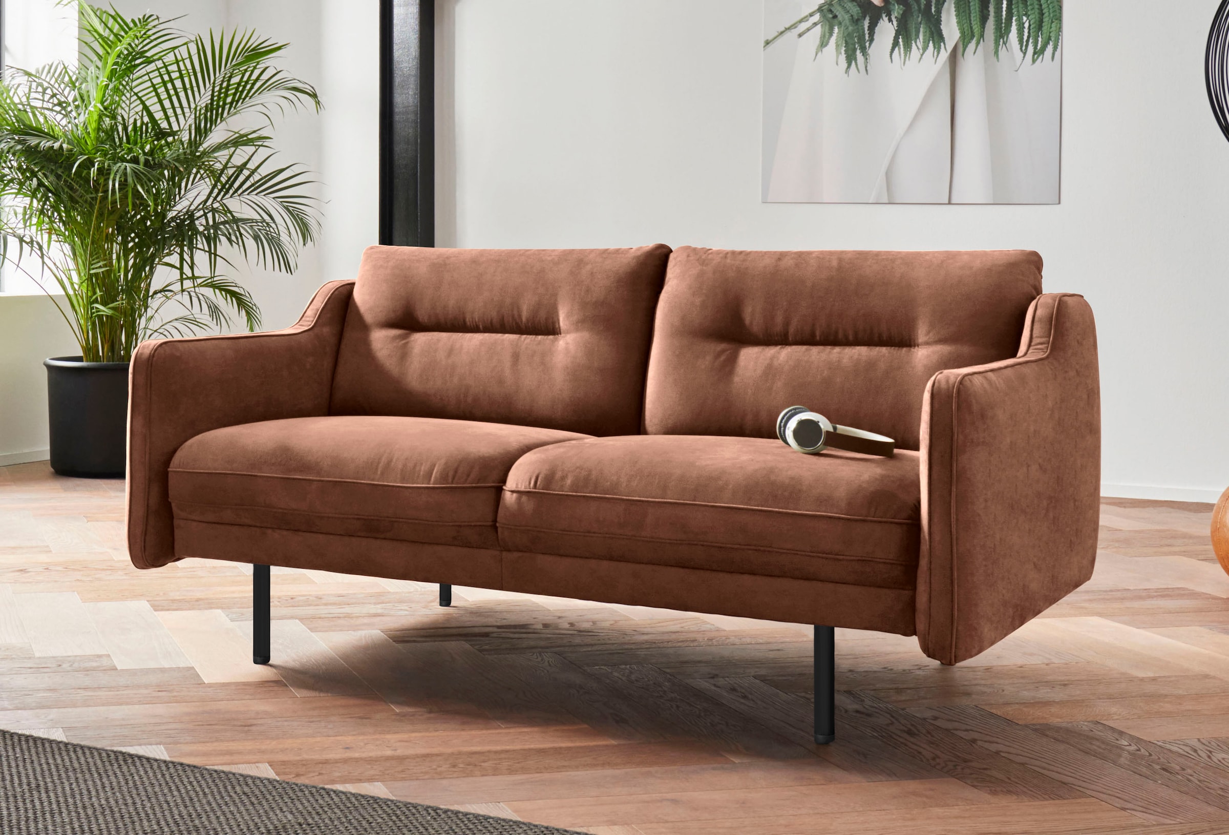 Home affaire 2-Sitzer "Nordfyn" edles Design in 3 Bezugsqualitäten, Design günstig online kaufen