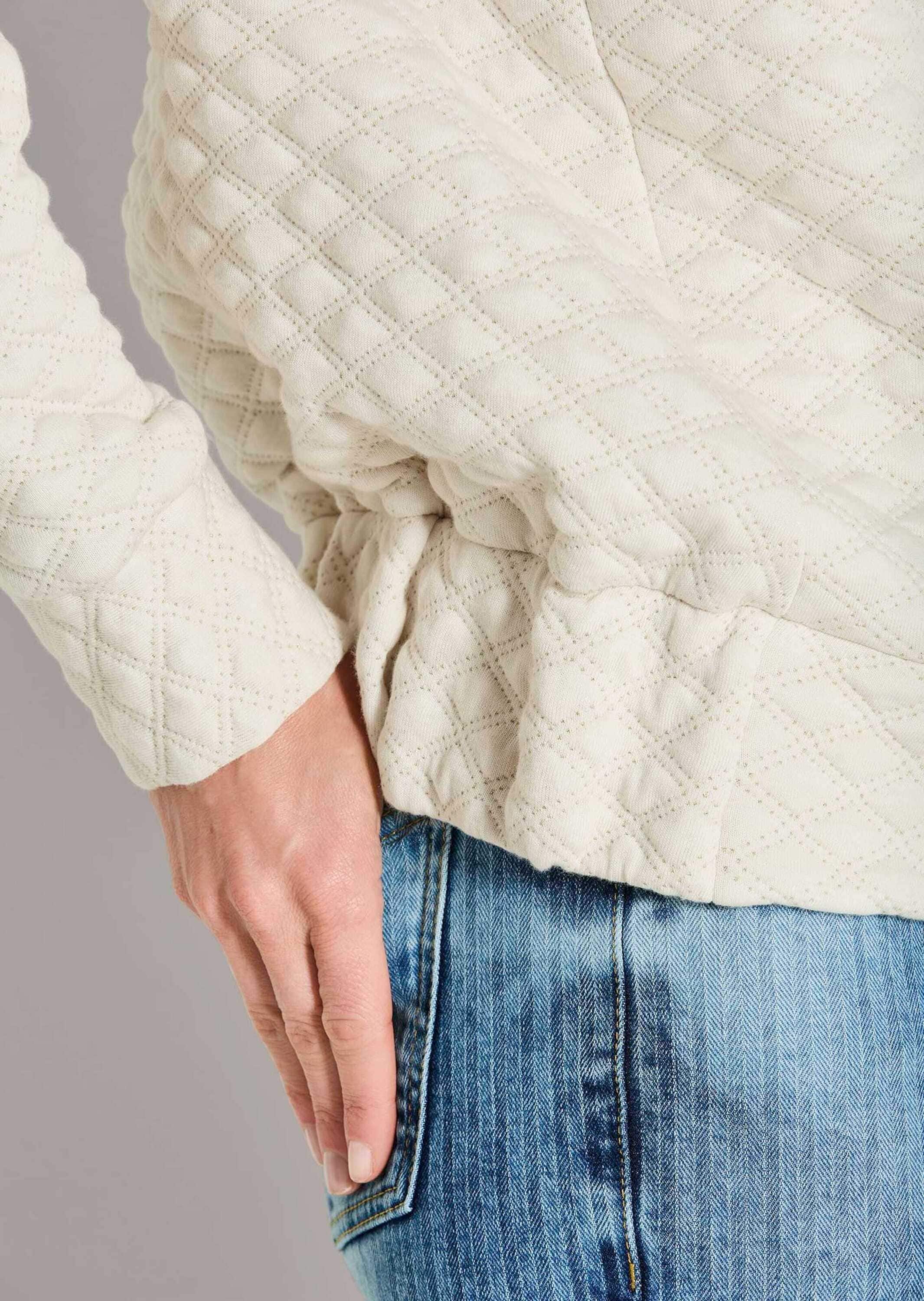 MADELEINE Langarmshirt »Struktursweater Struktursweater mit Rundhalsausschnitt«