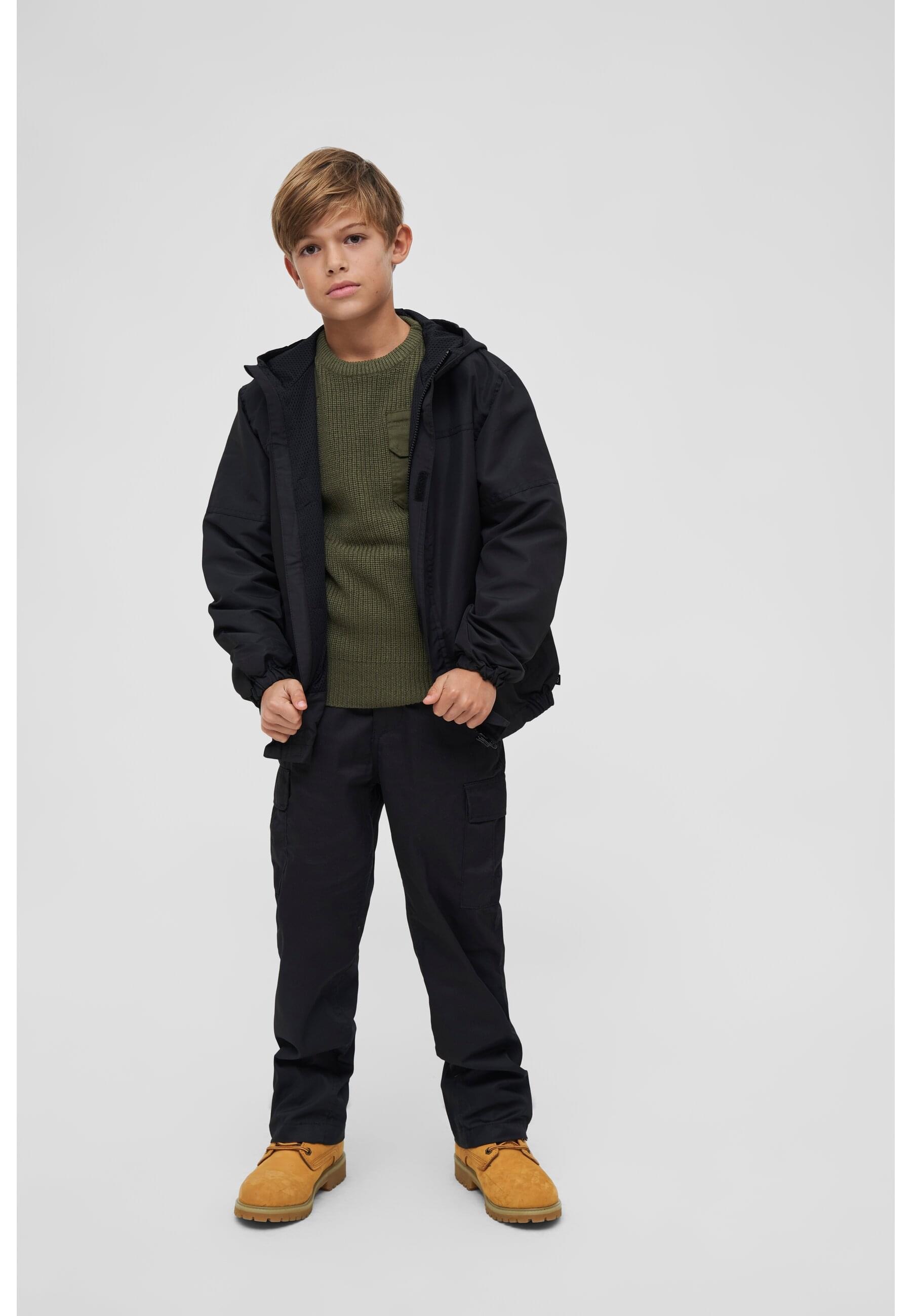 Brandit Allwetterjacke »Brandit Herren Kids Summer Windbreaker Frontzip«, (1 St.), mit Kapuze