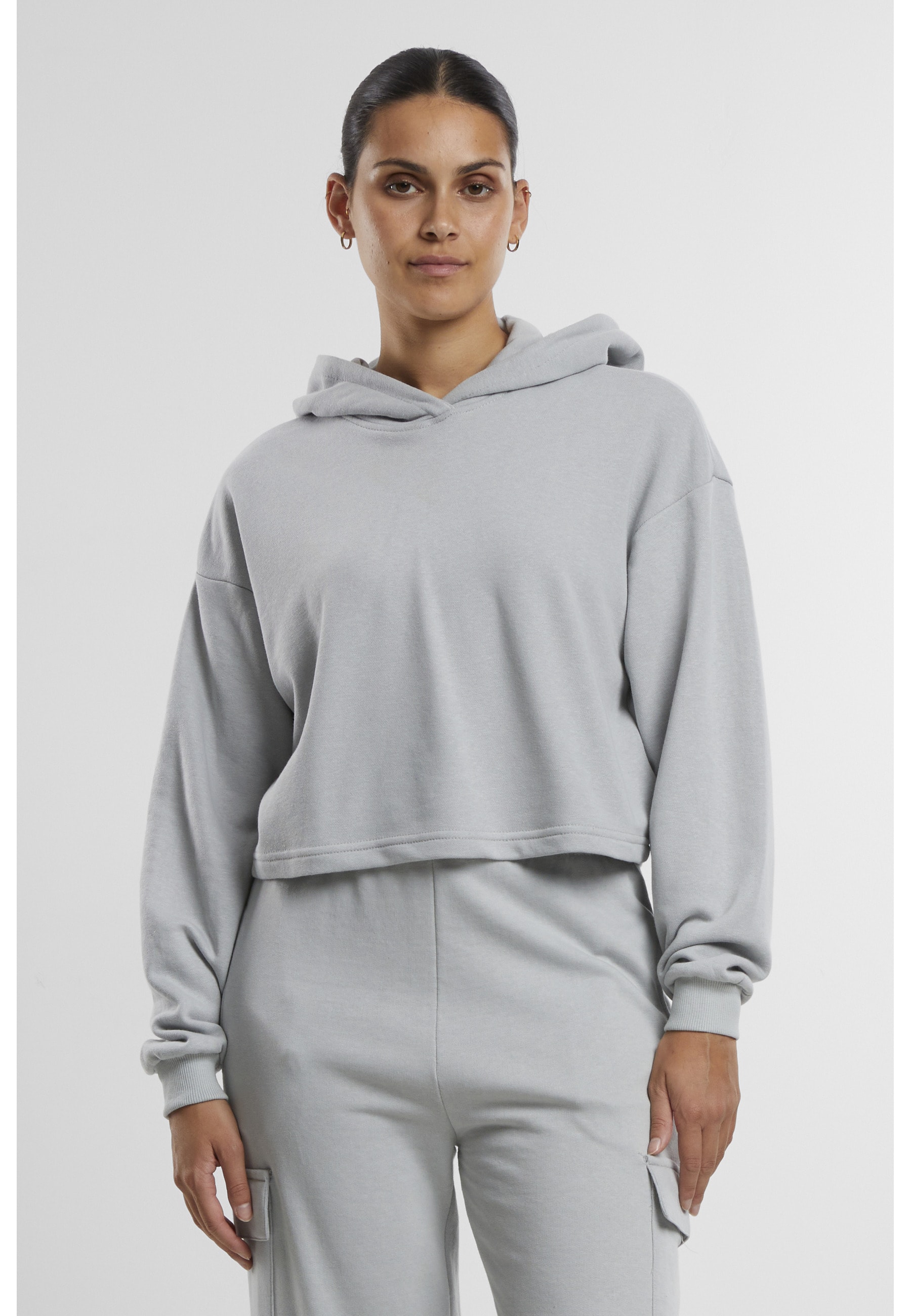 URBAN CLASSICS Kapuzenpullover »Urban Classics Damen Ladies Oversized Cropped Light Terry Hoodie« 1