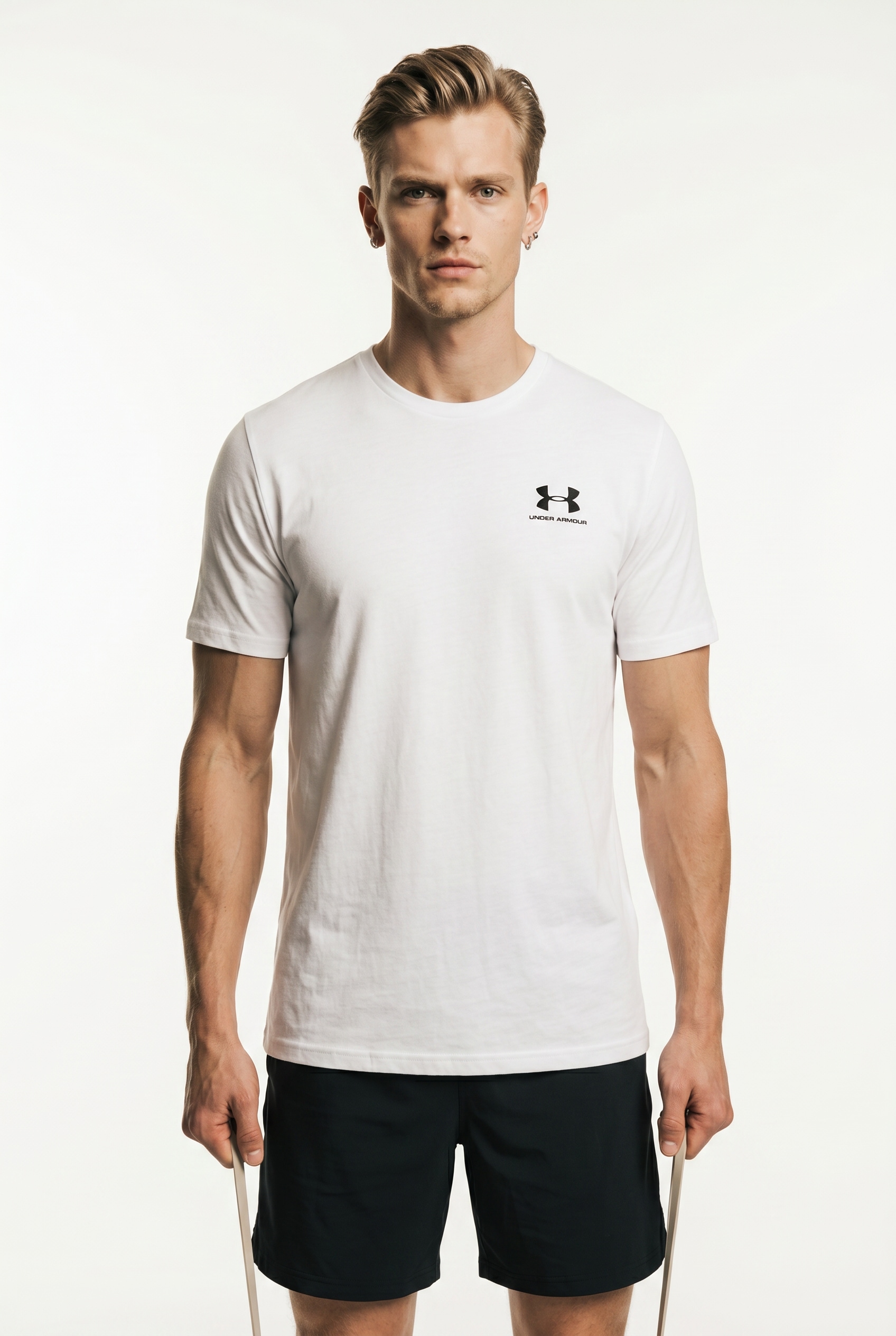 Under Armour "UA M SPORTSTYLE LC SS" kurzärmliges Design, mit Rundhalsausschnitt, gerader Abschluss