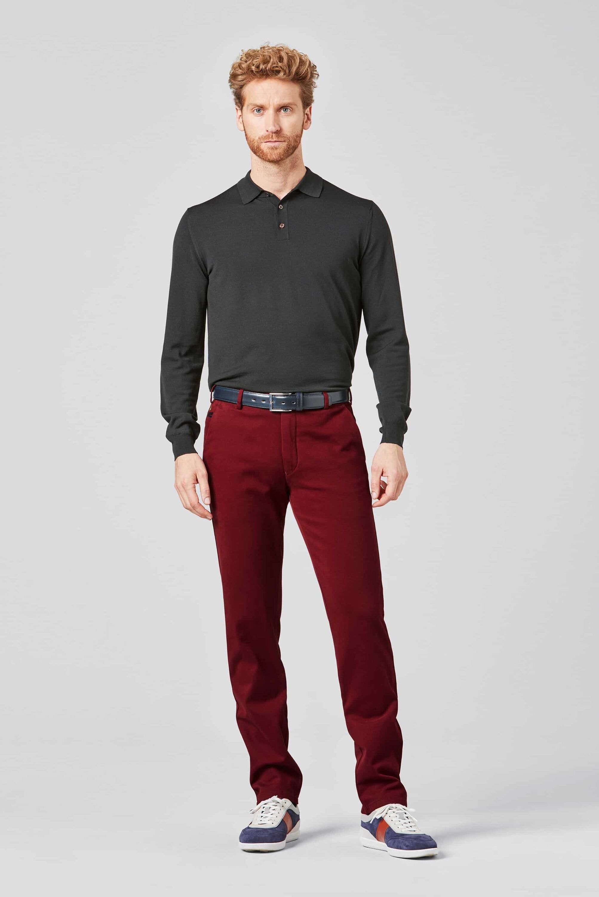MEYER Chinos "Bonn" Super-Stretch Winter Twill, mit Stretch-Dehnbund günstig online kaufen
