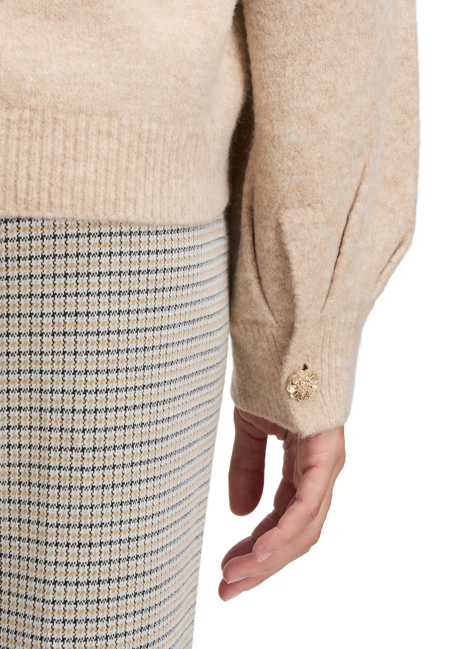 Cartoon Strickpullover »Cartoon Damen Strickpullover mit Rundhalsausschnitt«, (1 tlg.)
