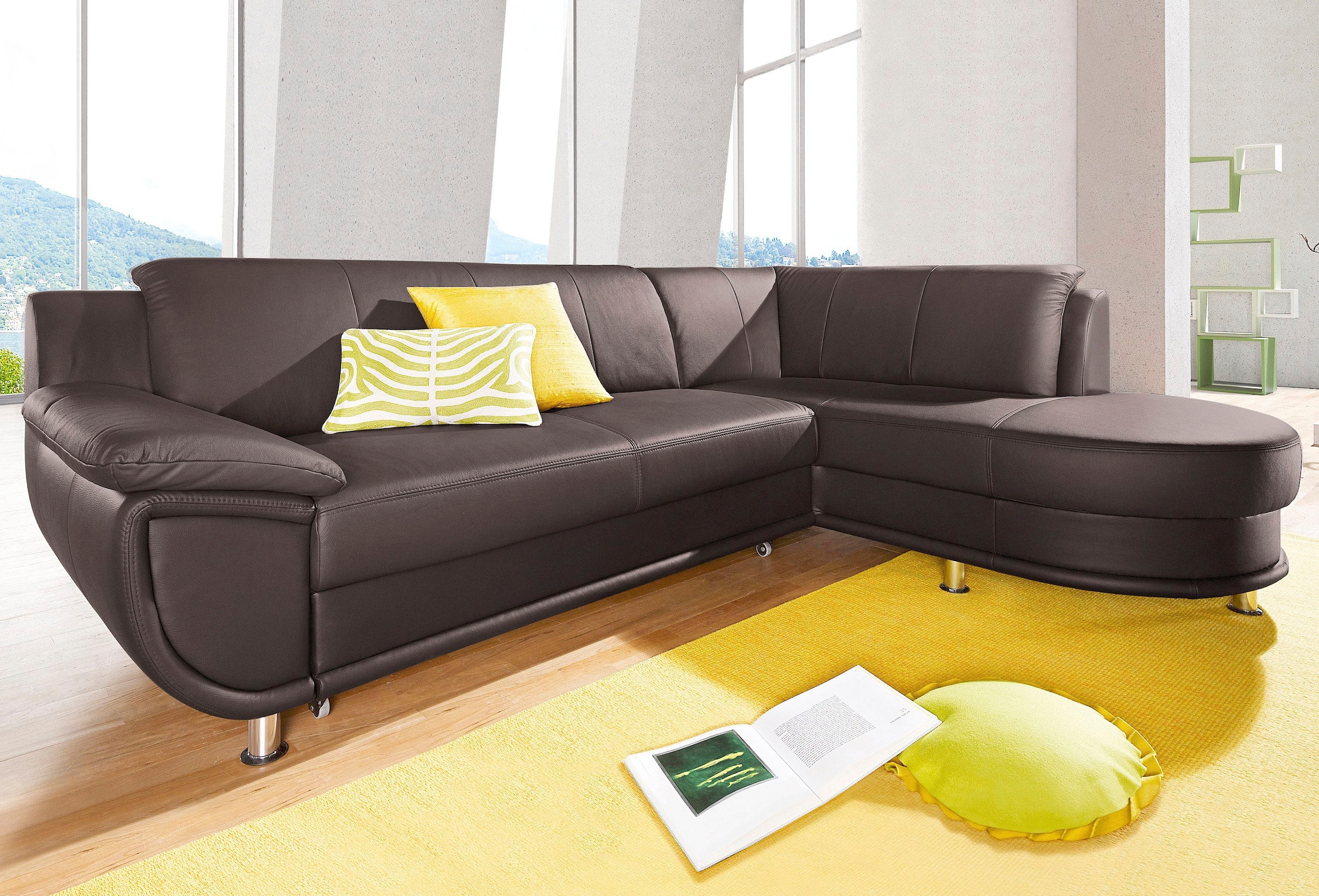 TRENDMANUFAKTUR Ecksofa "Rondo, zeitlos und elegant, bequem, L-Form", wahlw günstig online kaufen