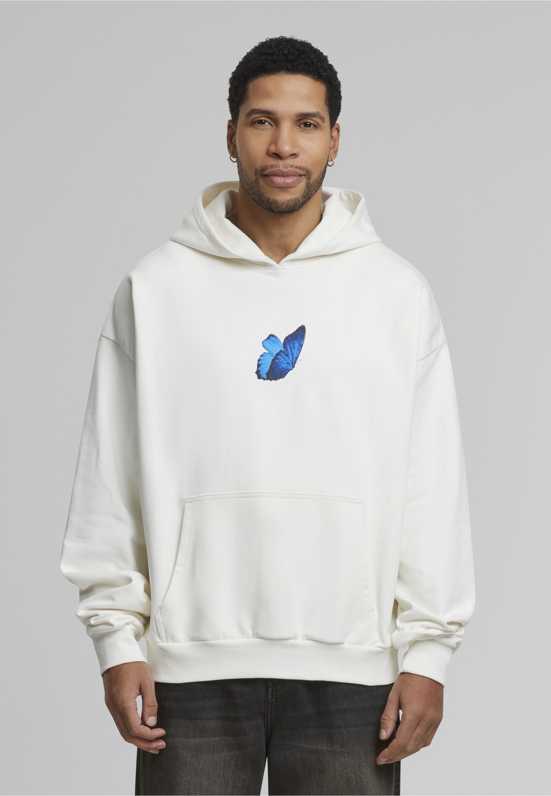 Mister Tee Le Papillon Hoodie Black Size S 9