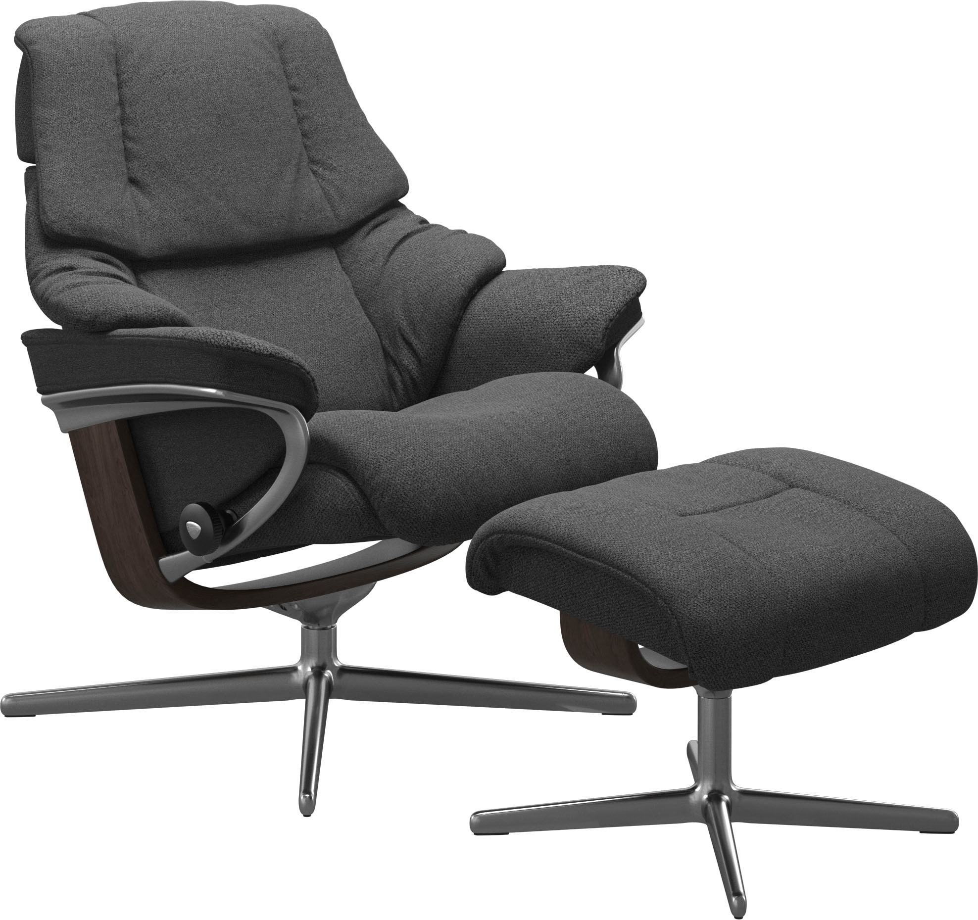 Stressless Fußhocker "Reno", mit Cross Base, Größe S, M & L, Holzakzent Wenge