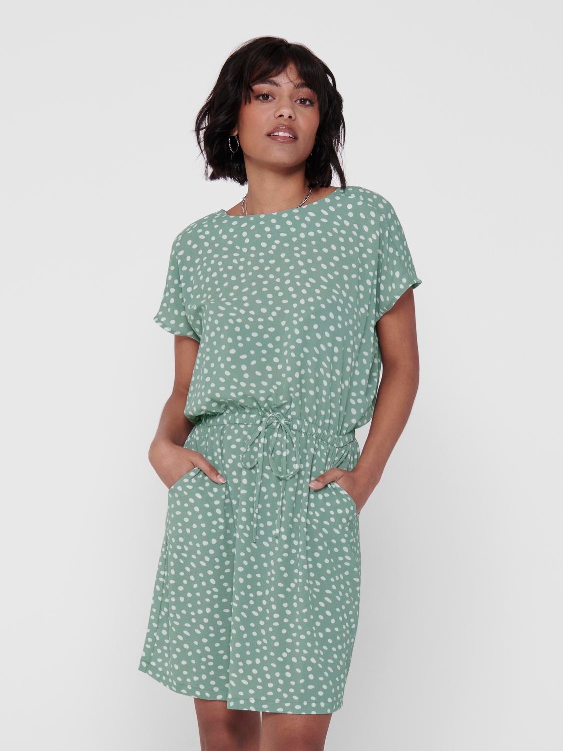 Olmlucy Life S/S Animal Dress Jrs Noos, Phantom, S