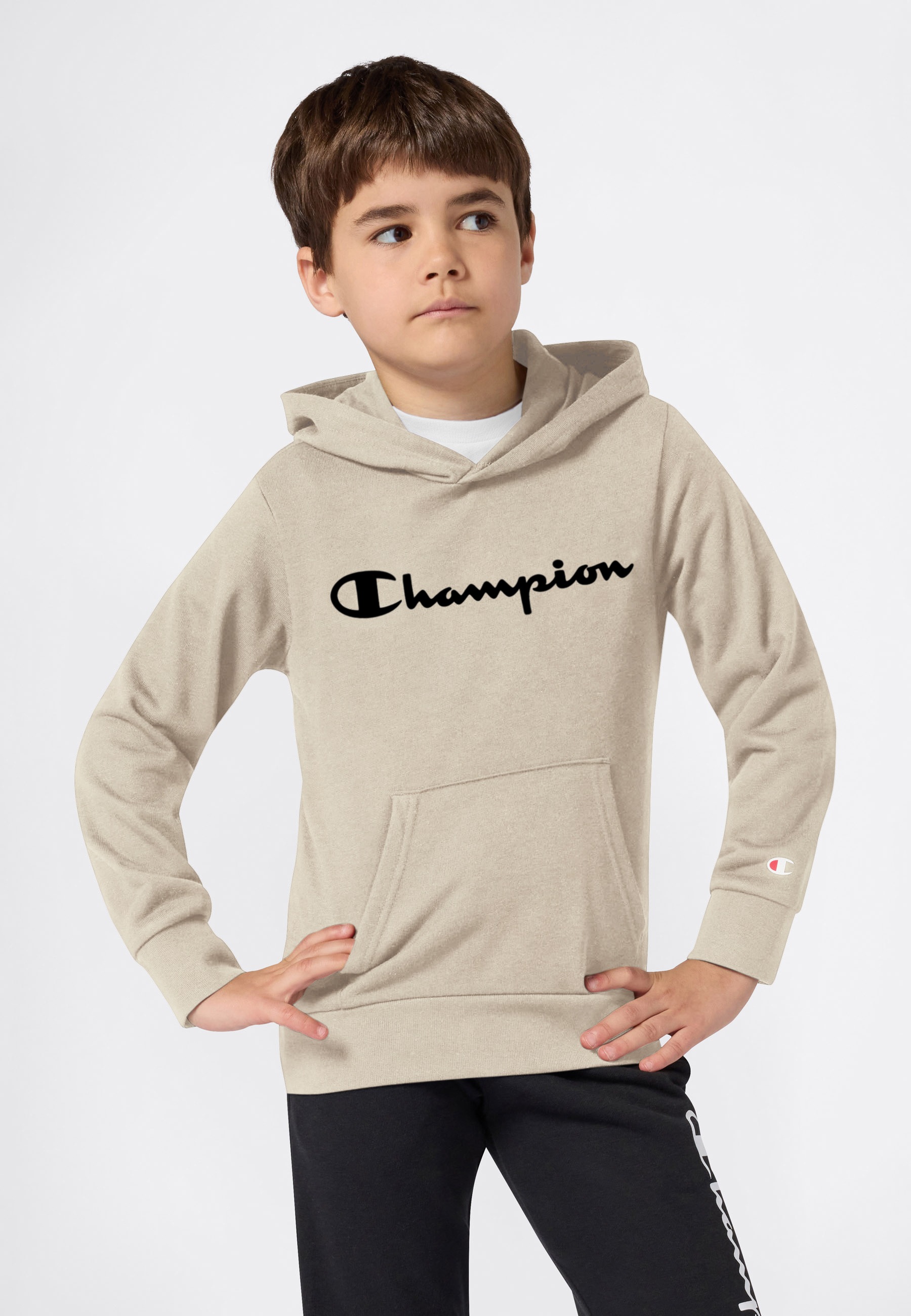 Champion Kapuzensweatshirt "ICONS CONTRAST Terry Hoodie", mit Kapuze, Langarm, aus Baumwolle und Polyester