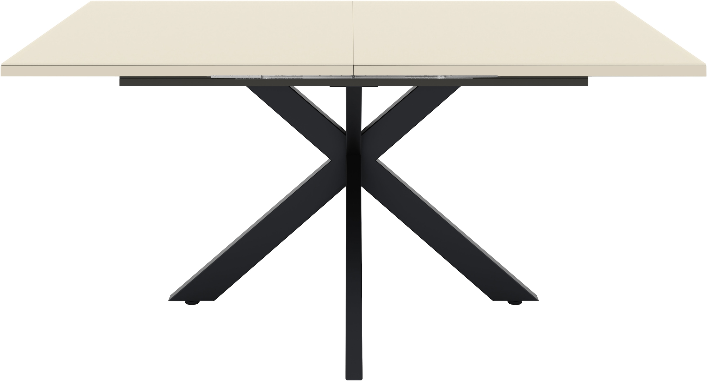Mäusbacher Esstisch "Vitrum" Esstisch ausziehbar auf 210 cm, eckige Tischform, Gestell Sternform