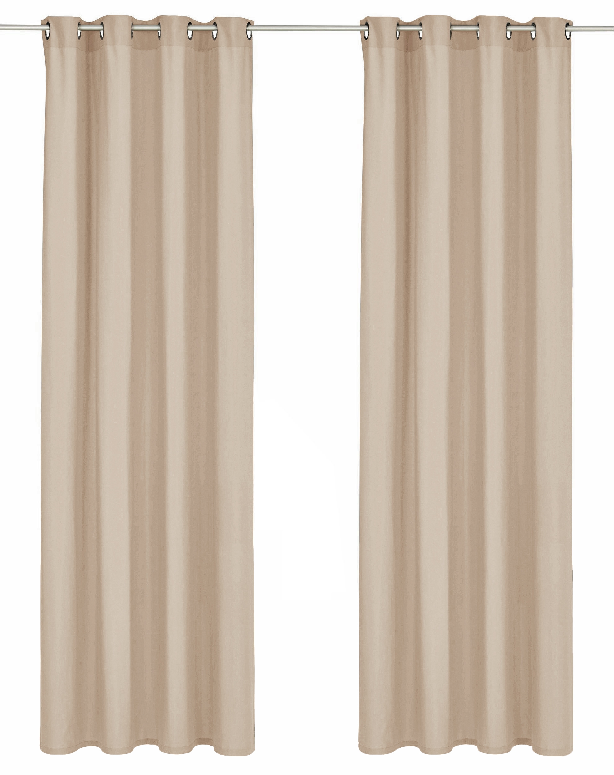 OTTO home Vorhang »Raja« Ösen 2 Stk. tlg. Blickdichtes Material, Einfache Montage, Pflegeleicht, Ösen Aufhängung
