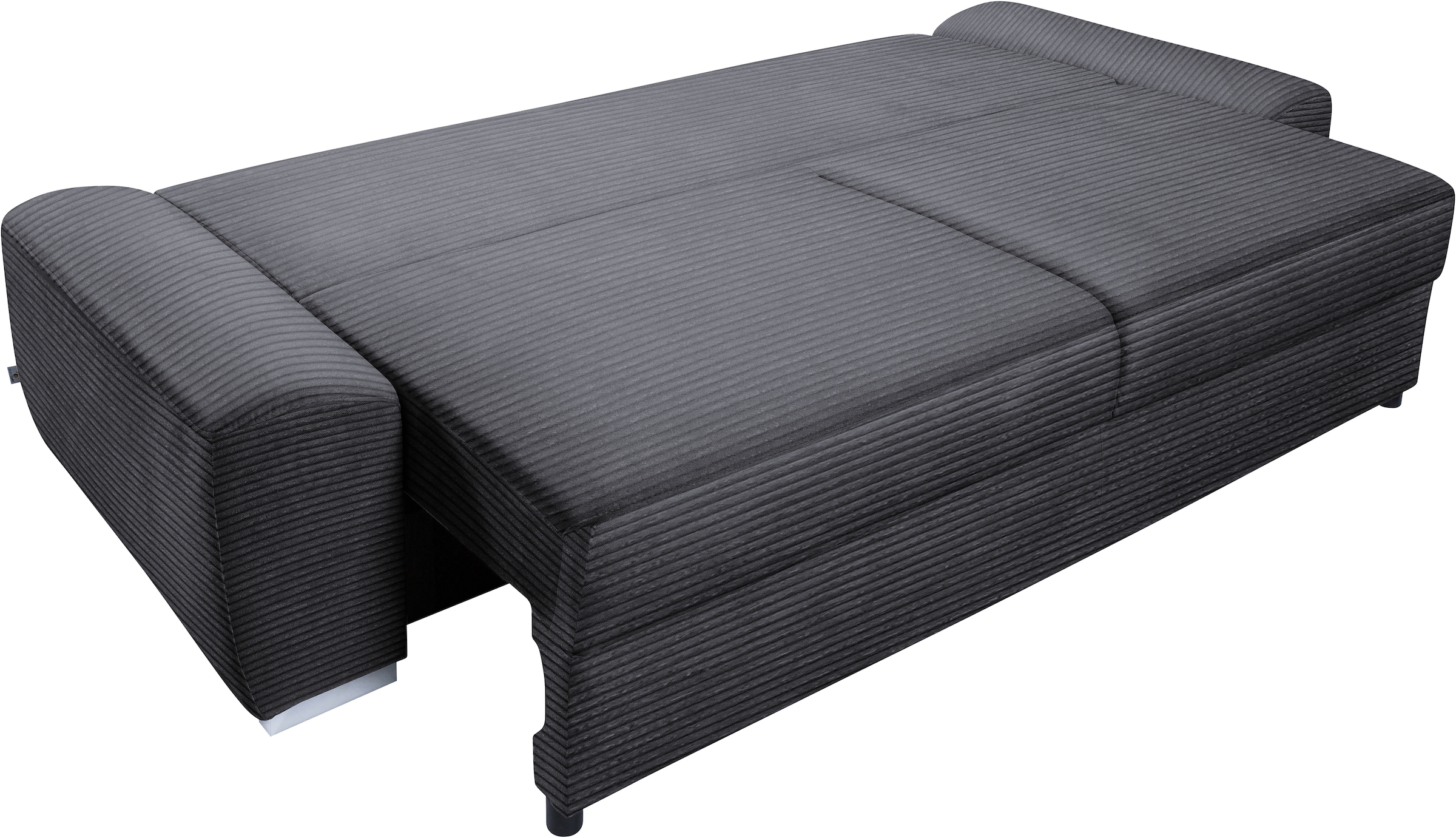 exxpo - sofa fashion 2-Sitzer »SOLSBURY, Sofa, Schlafsofa«, inkl. Federkern-Polsterung, Bettfunktion und Stauraum, in Cord