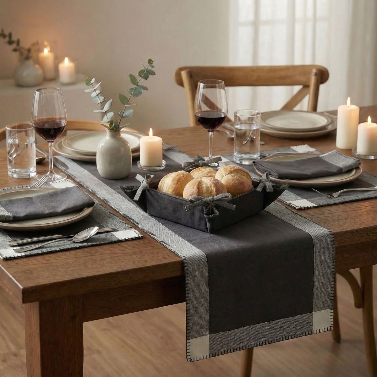 OTTO home Tischläufer »Tischläufer grautöne 45x150cm«