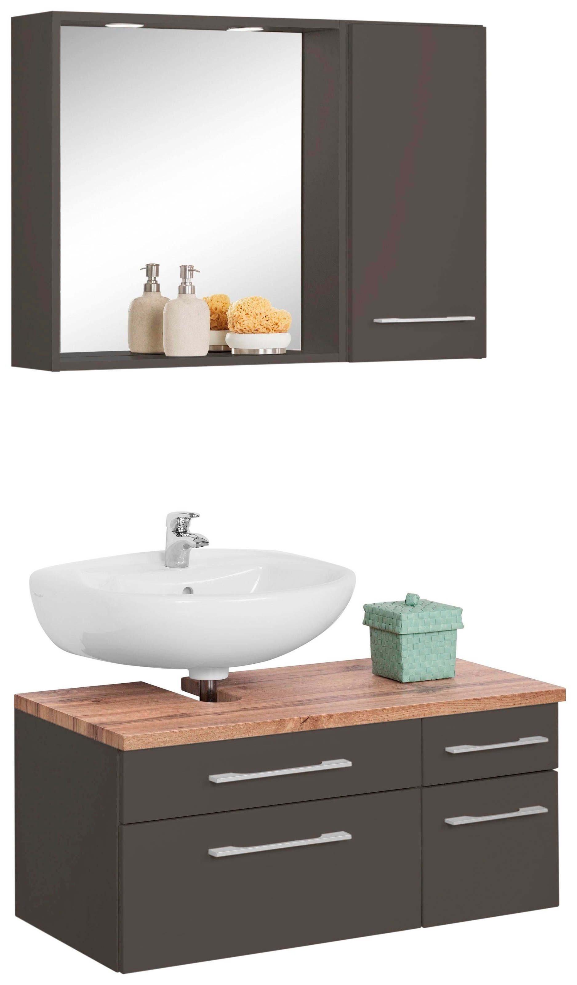 welltime Badmöbel-Set "Davos" 3 Stk. tlg. günstig online kaufen