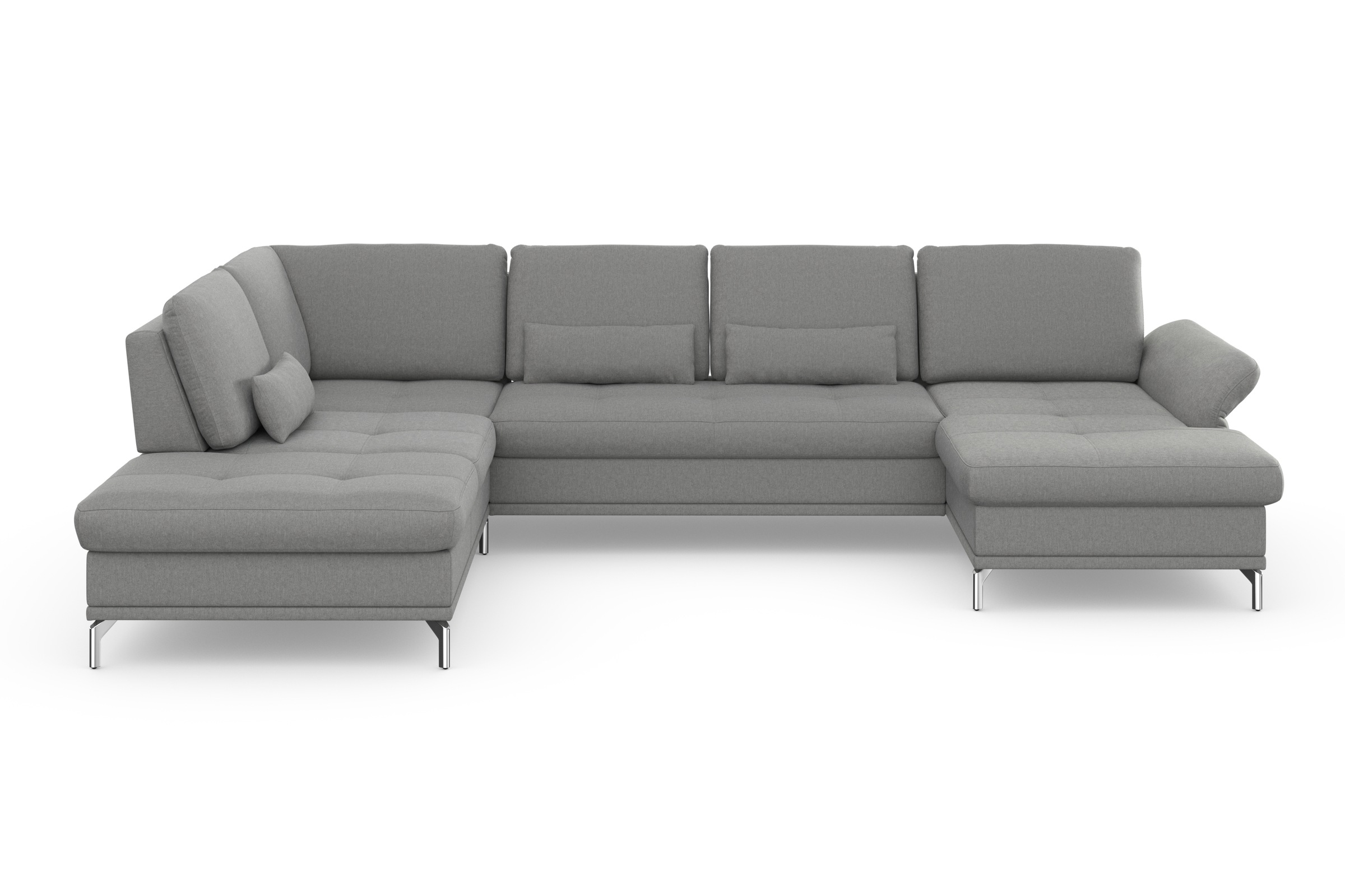 Home affaire Wohnlandschaft "Palm Beach U-Form" Federkern, mit Sitztiefenve günstig online kaufen