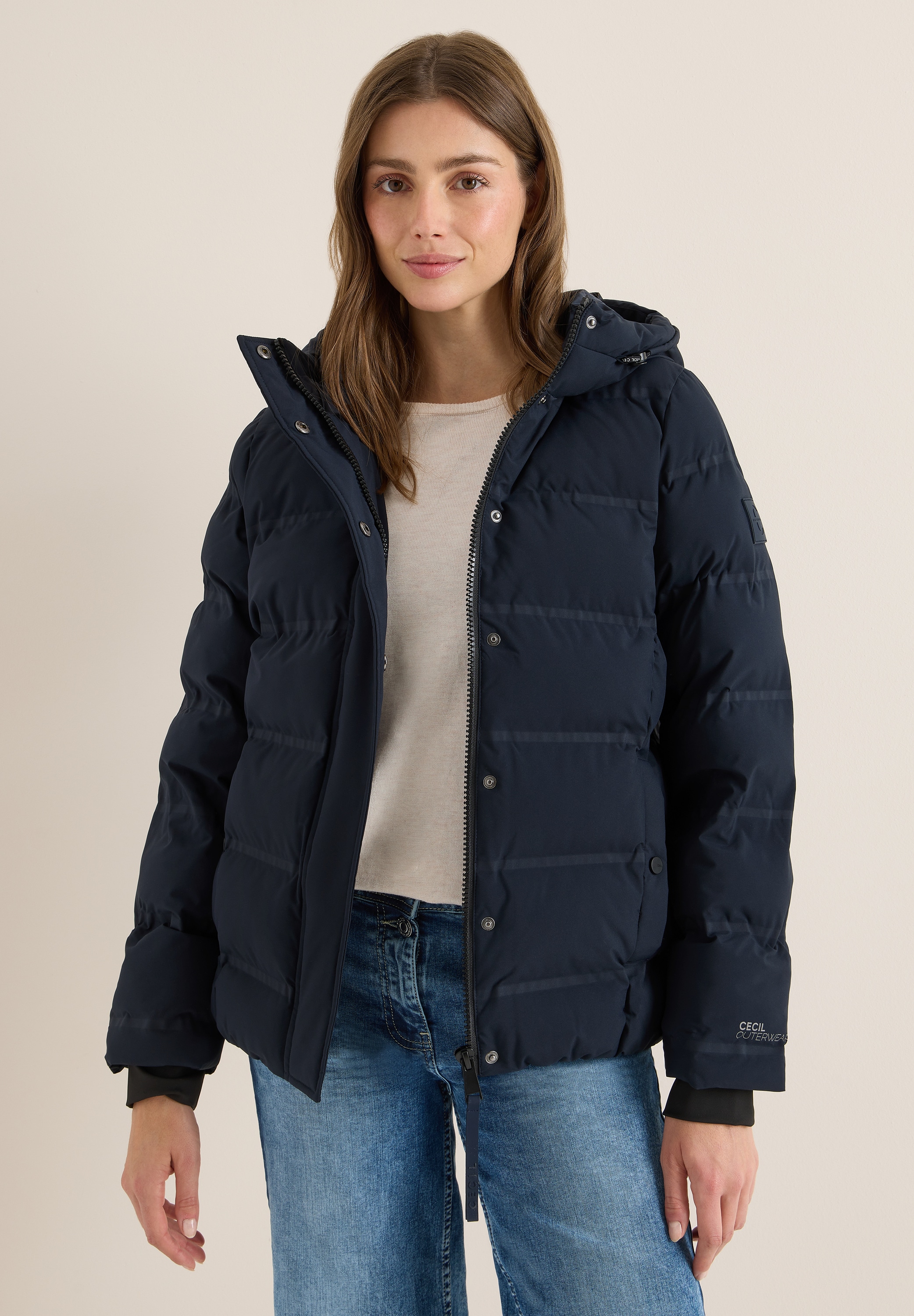 Cecil Steppjacke, mit Kapuze, mit moderner Steppung günstig online kaufen