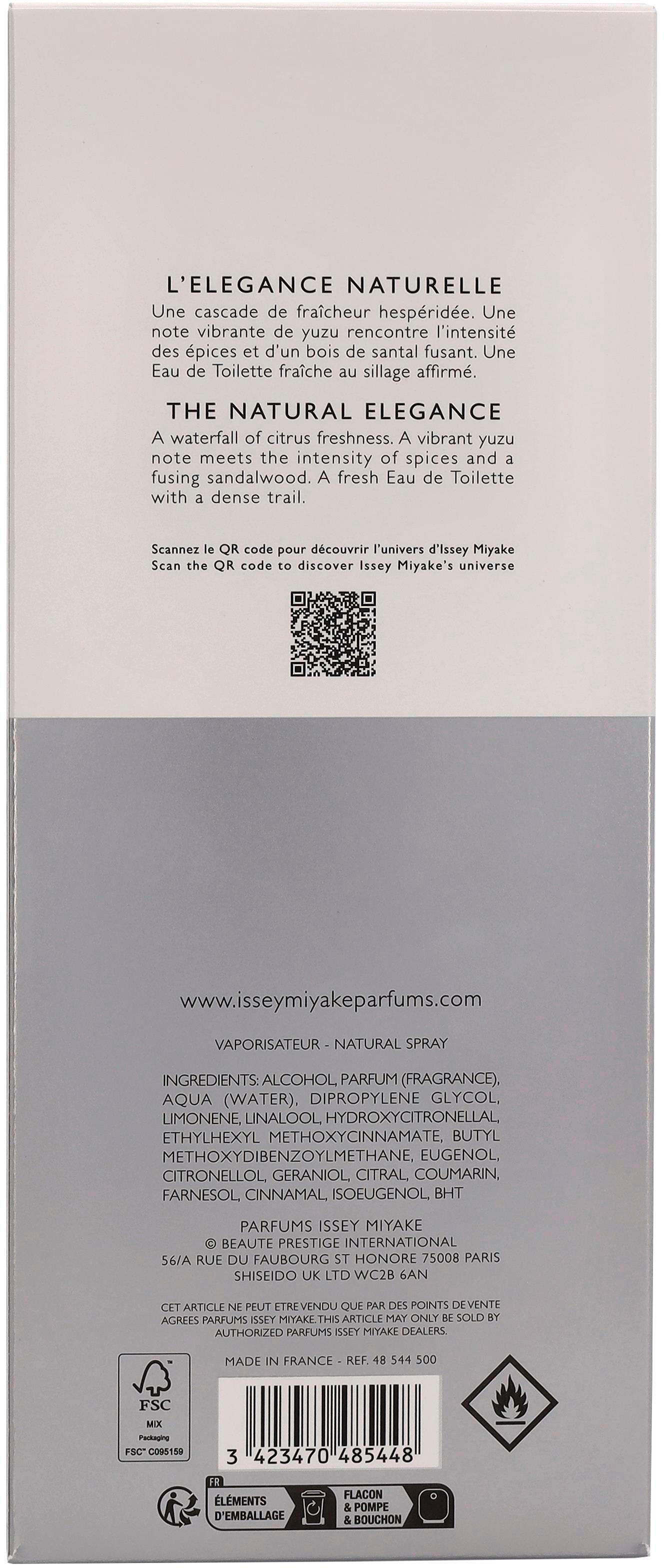 Issey Miyake Eau de Toilette »L'Eau d'Issey pour Homme«, mit kraftvoller maskuliner Basis