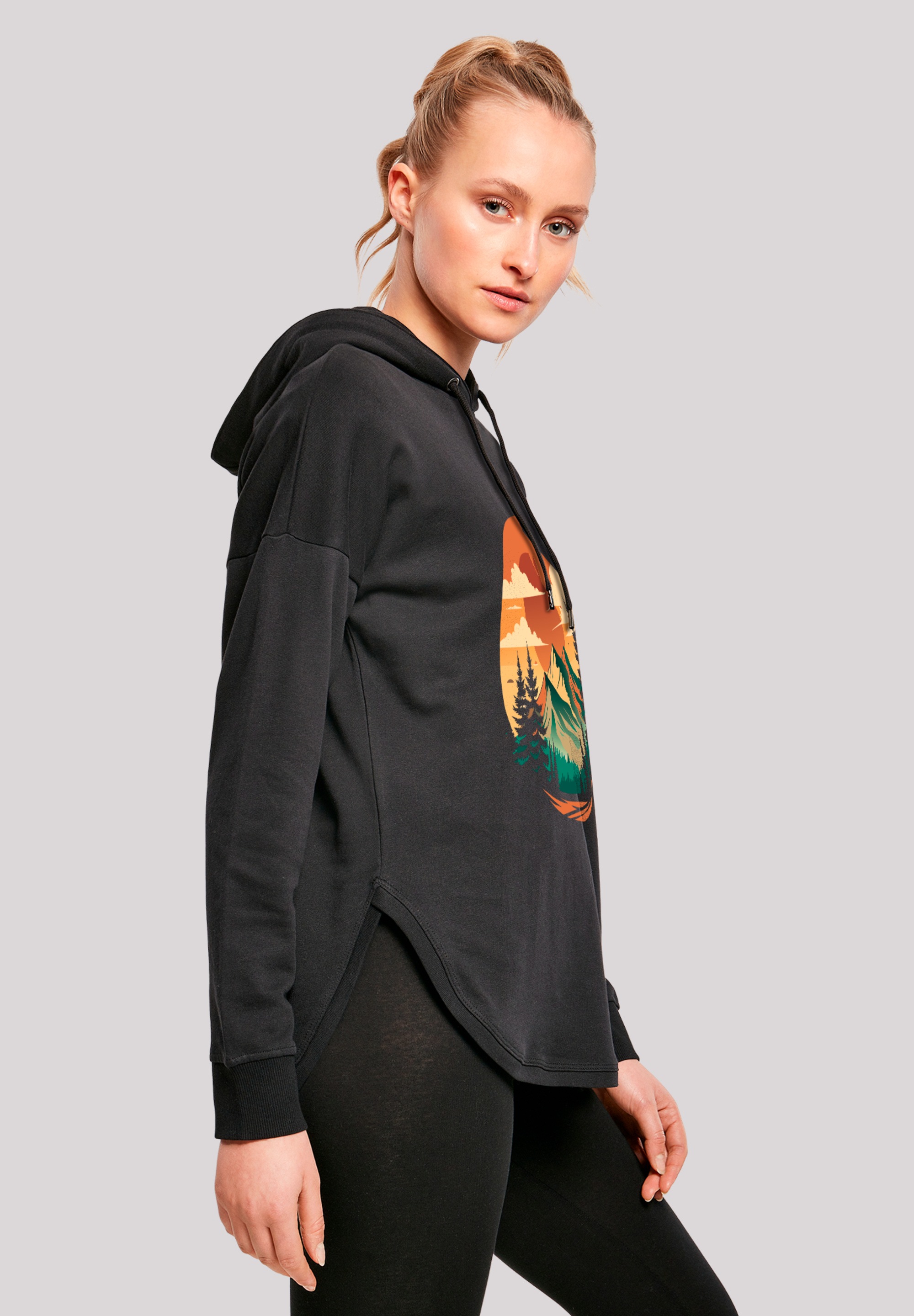 F4NT4STIC Kapuzenpullover »Sonnenuntergang Berglandschaft«, Premium Qualität