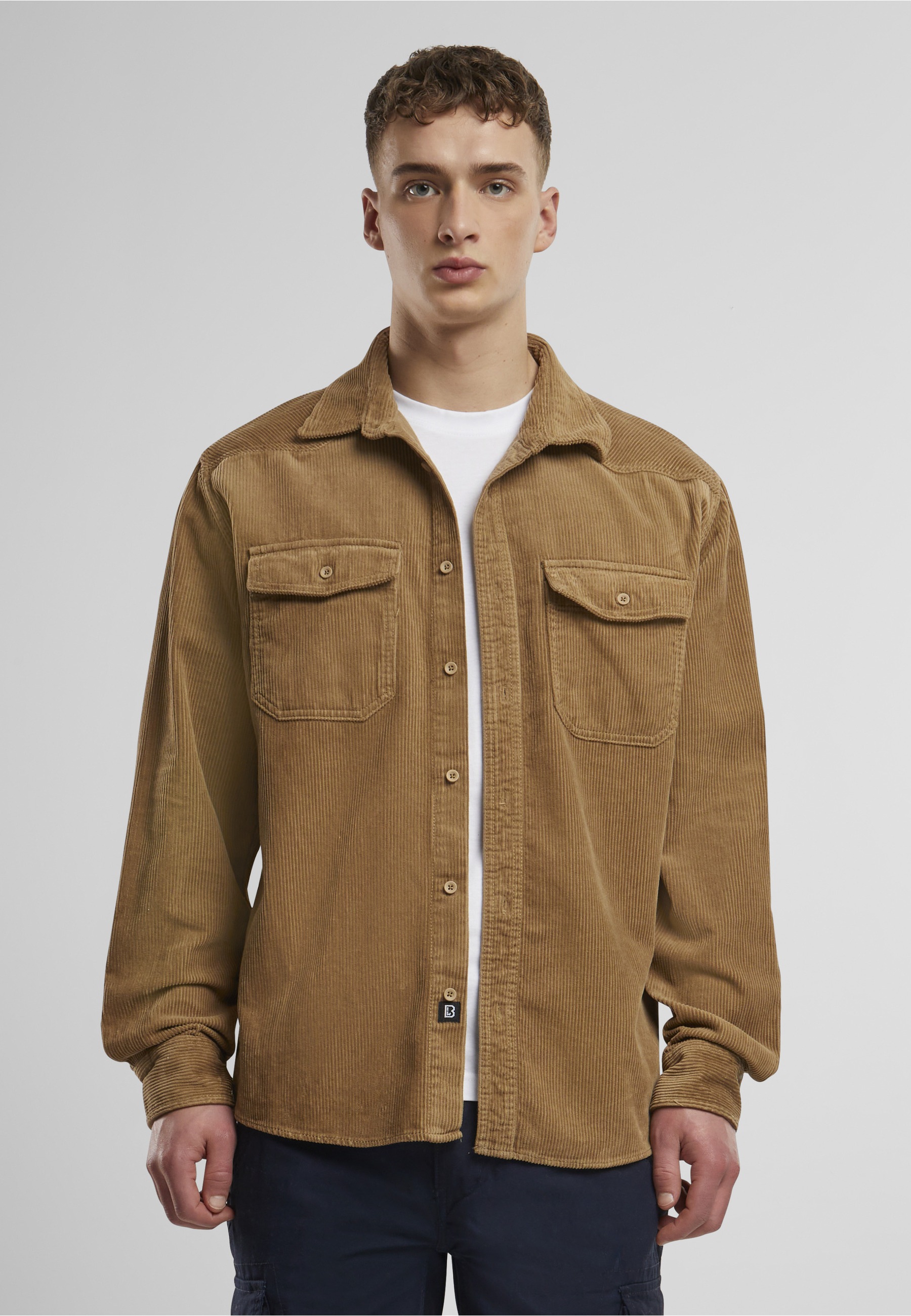 Brandit Langarmhemd »Brandit Herren Corduroy Classic Shirt Long Sleeve« 1 Stk.