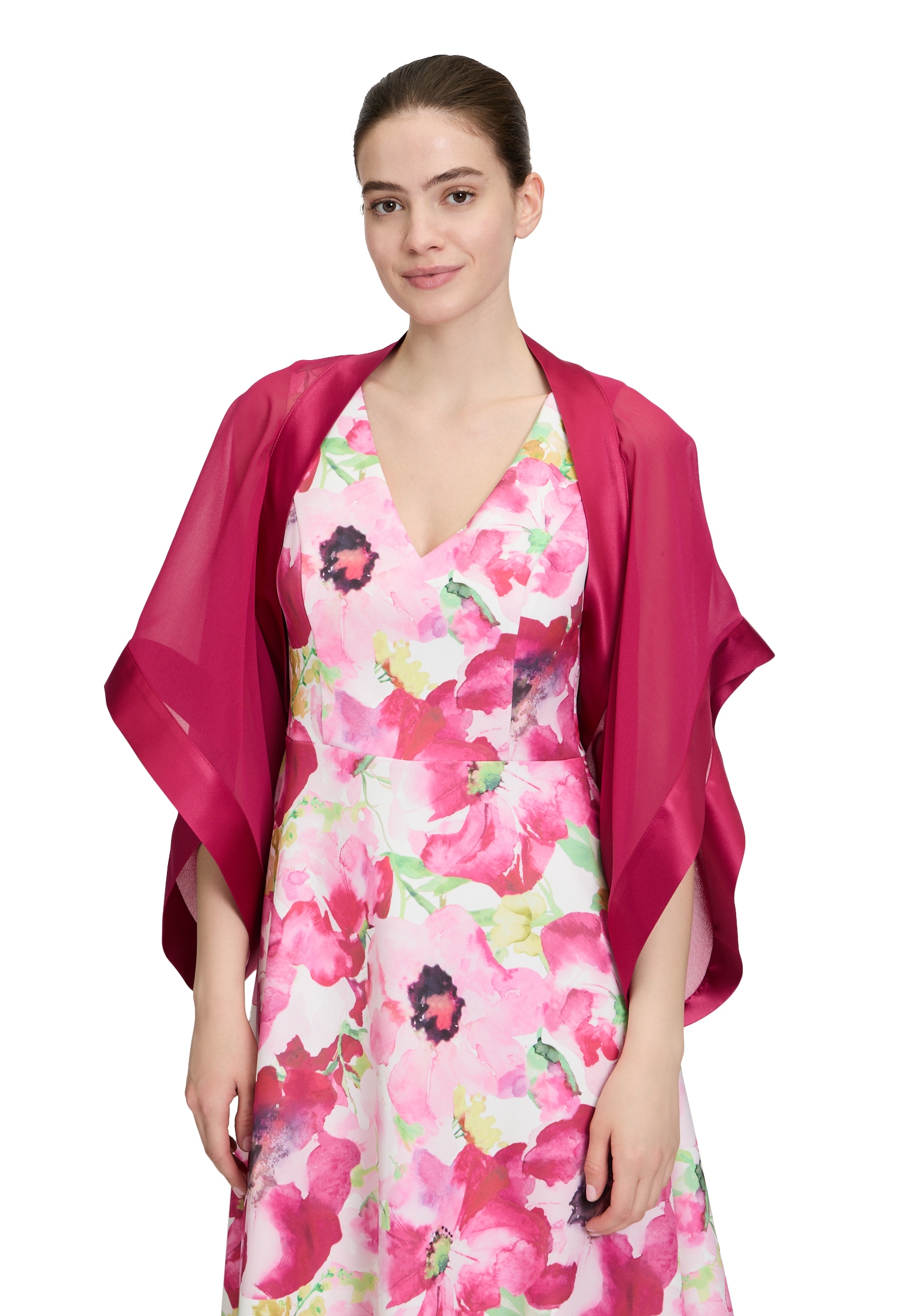 Vera Mont Bolerojacke "Vera Mont Chiffonstola mit 3/4 Arm", ohne Kapuze günstig online kaufen
