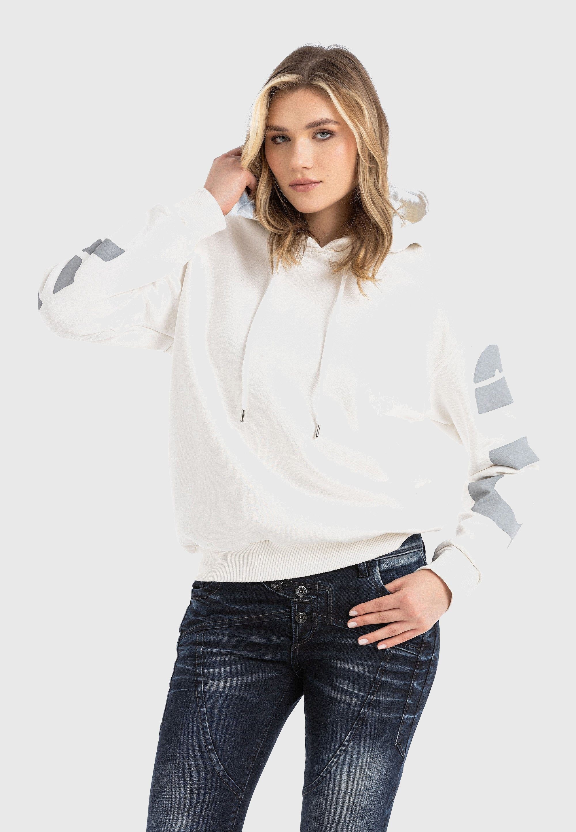 Cipo & Baxx Sweatshirt »HOODIE SWEATSHIRT«, modisches Design mit hohem Tragekomfort