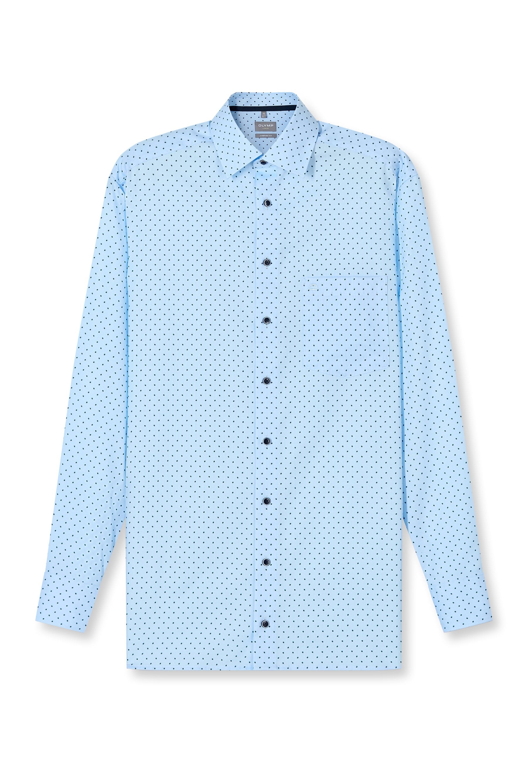 OLYMP Luxor Men's Business Shirt Blue 44 6