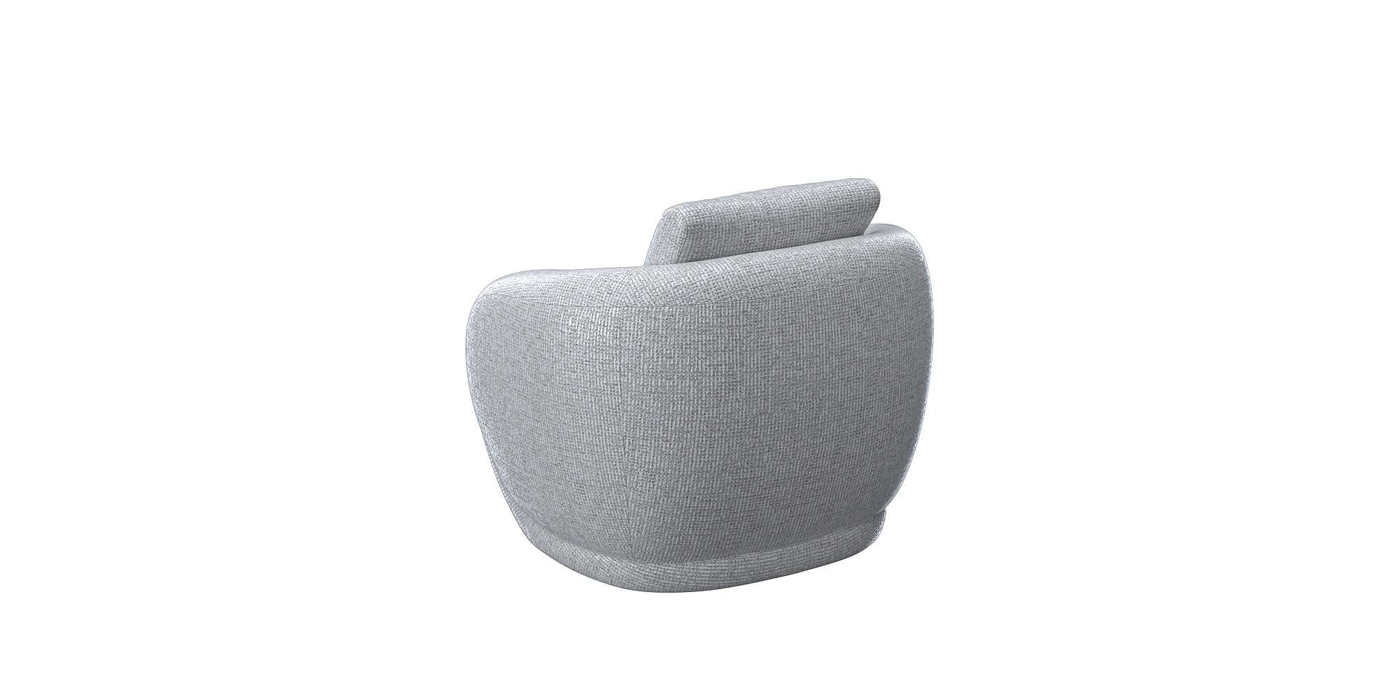 FLEXLUX Sessel »Torino, rund, drehbar, Einzelsofa, Polstersessel,«, Modernes, organisches Sessel-Design, Kaltschaum, Wellenunterfederung