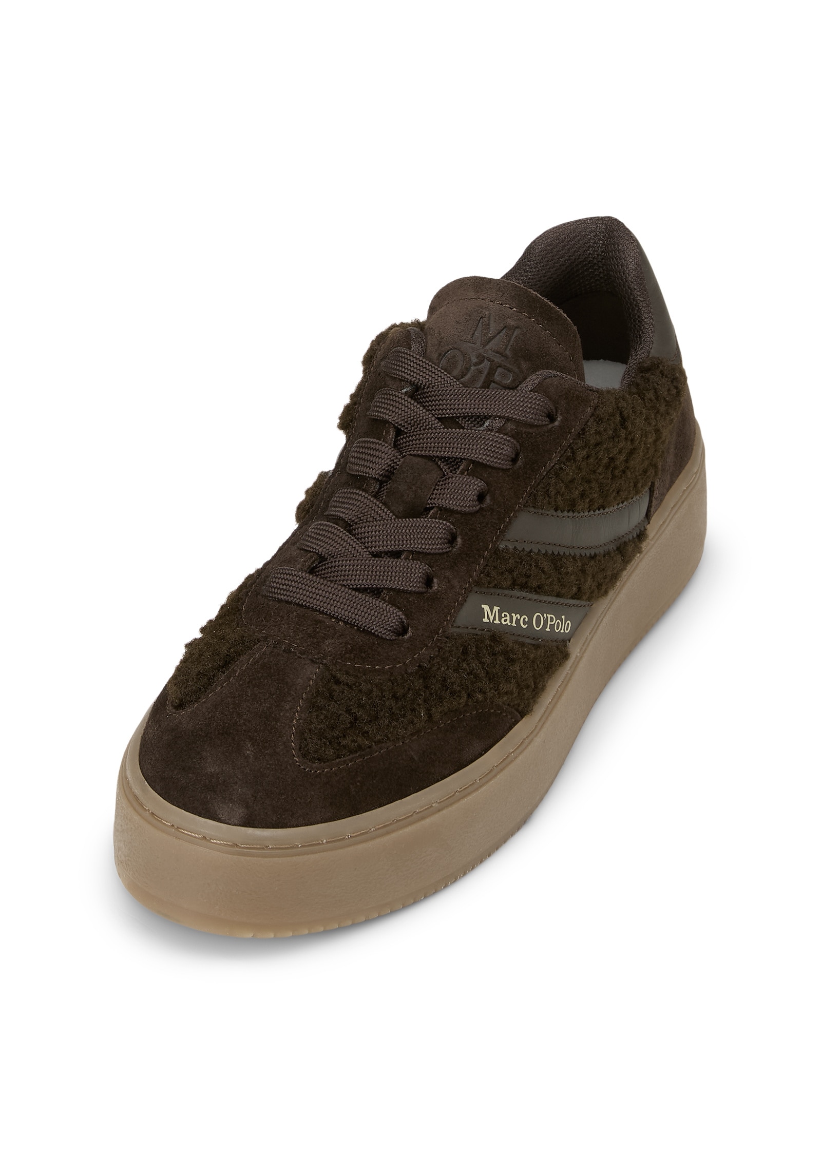 Marc OPolo Sneaker "aus geöltem Veloursleder und Kunstfell"