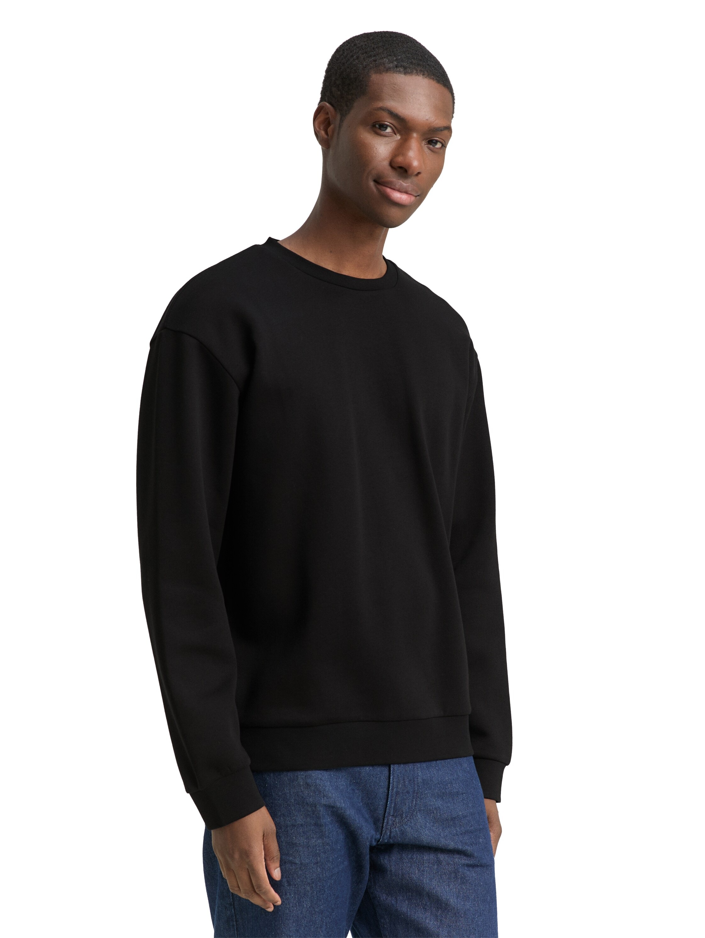 TOM TAILOR Denim Sweatshirt mit Logo Stickerei günstig online kaufen