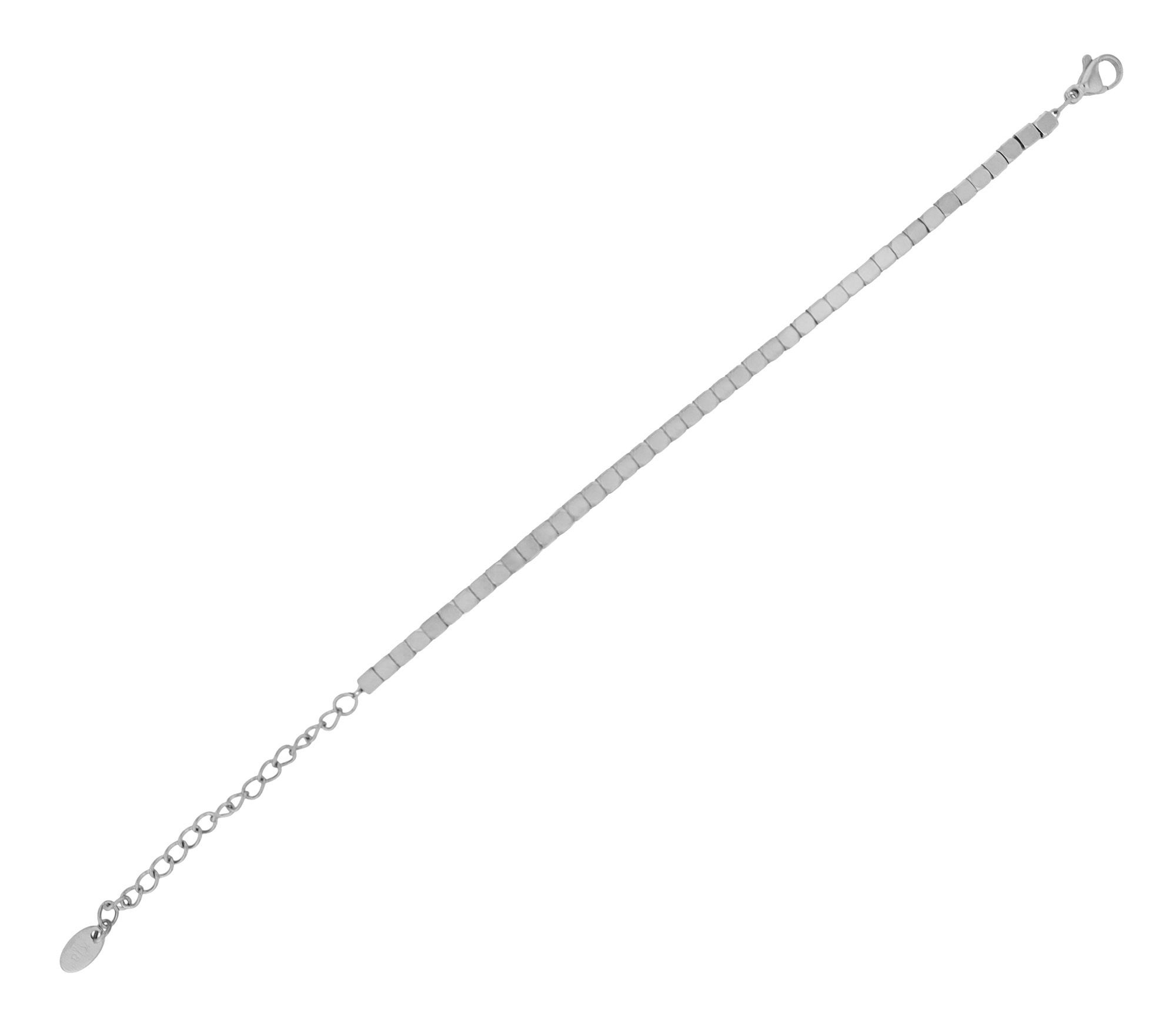 ADELIA ́S Damen Gliederarmband "Damen Armband – Kugelarmband aus Edelstahl 15+5 cm", 20cm, Edelstahlsilber, Edelstahl, Armbänder, Zum Verschenken an