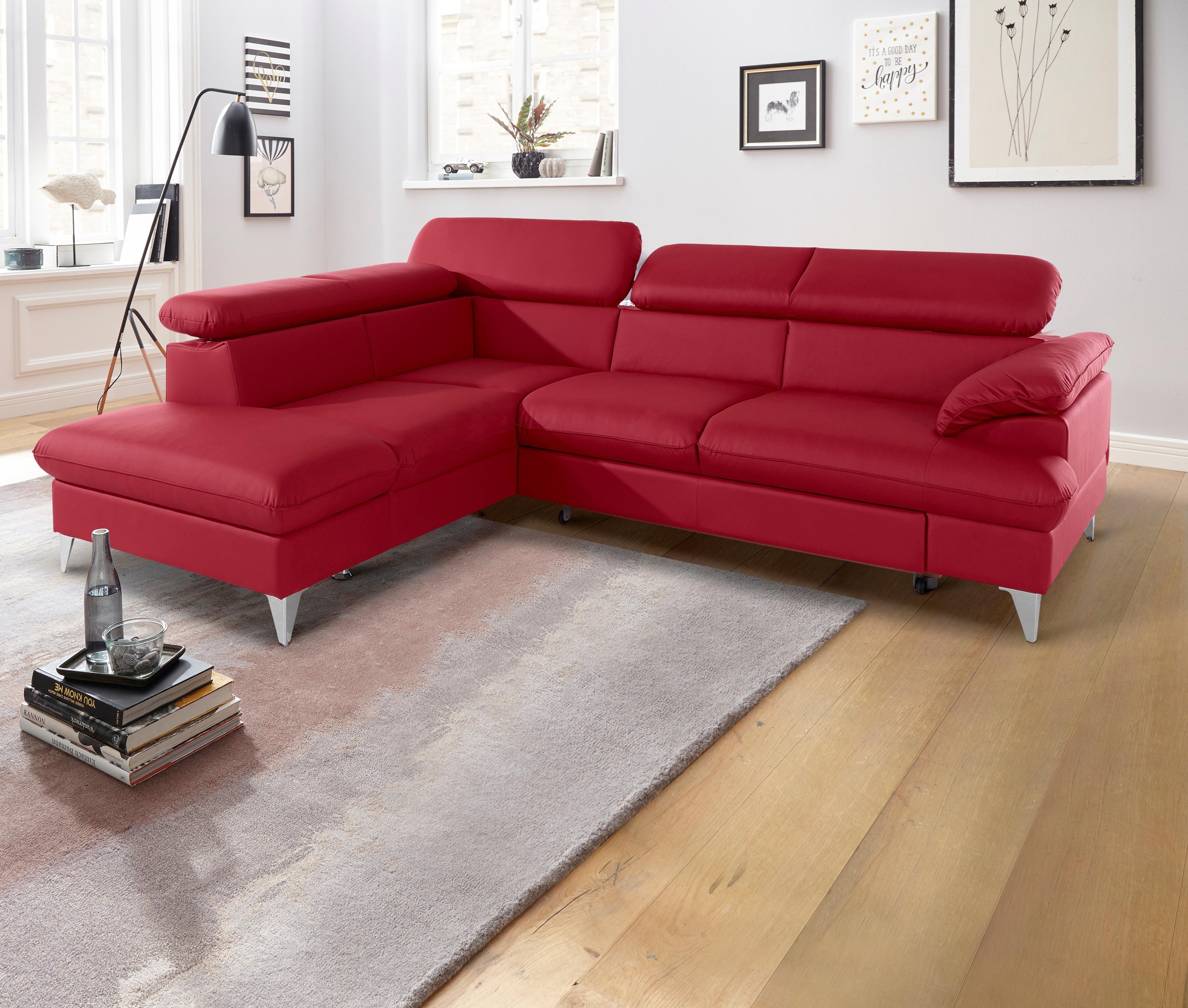COTTA Ecksofa "Caluso L-Form", mit Kopfteilverstellung, wahlweise mit Bettf günstig online kaufen