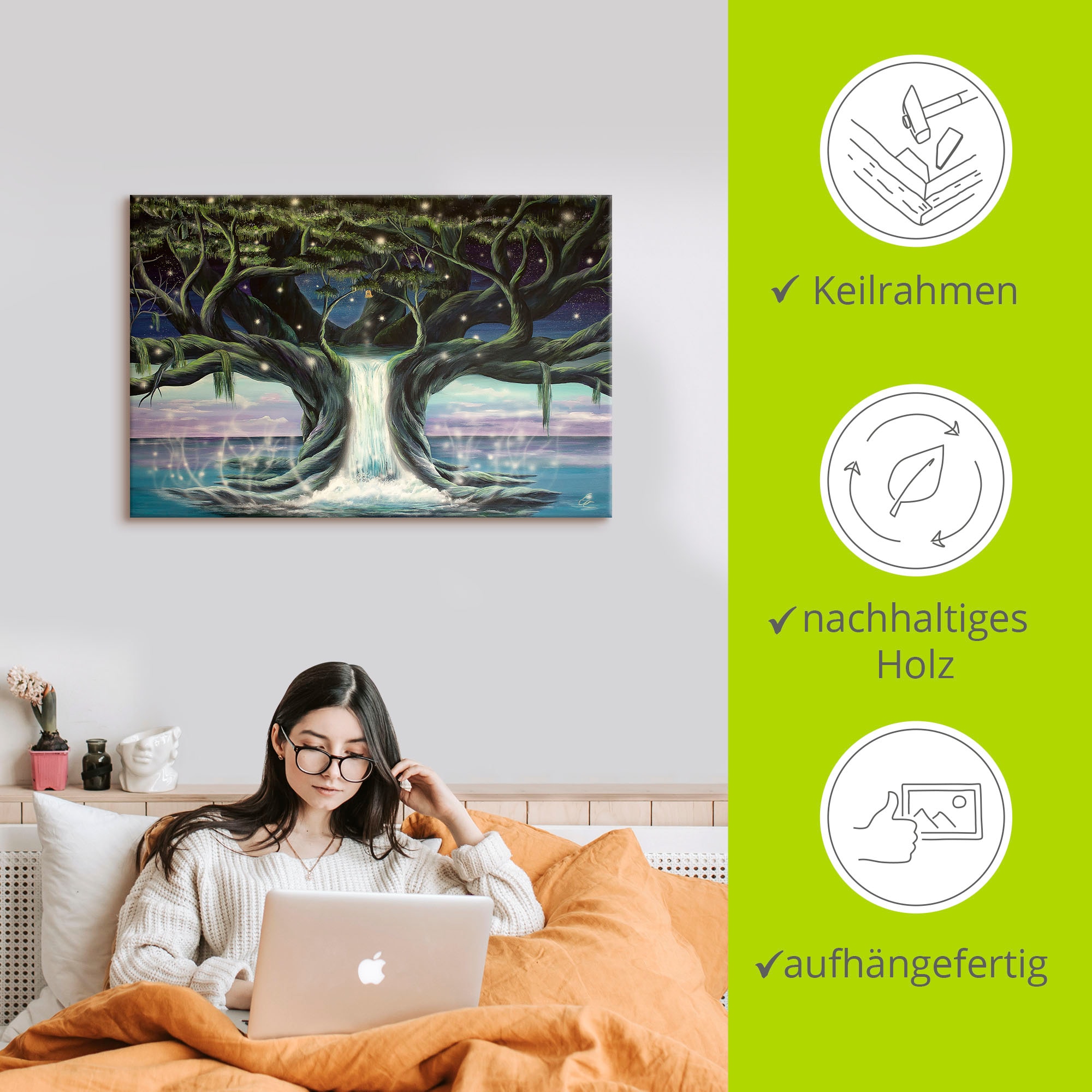 Artland Wandbild »Der Baum der Seelen«, Landschaften, (1 St.), als Leinwandbild, Poster in verschied. Größen