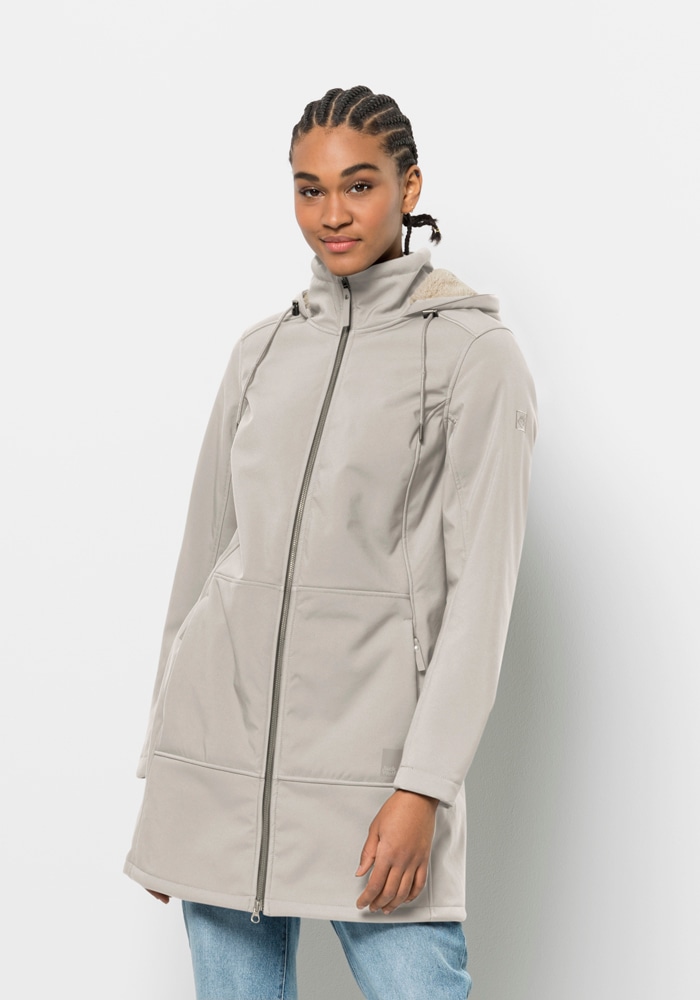 Jack Wolfskin Softshelljacke "WINDY VALLEY COAT W", mit Kapuze günstig online kaufen