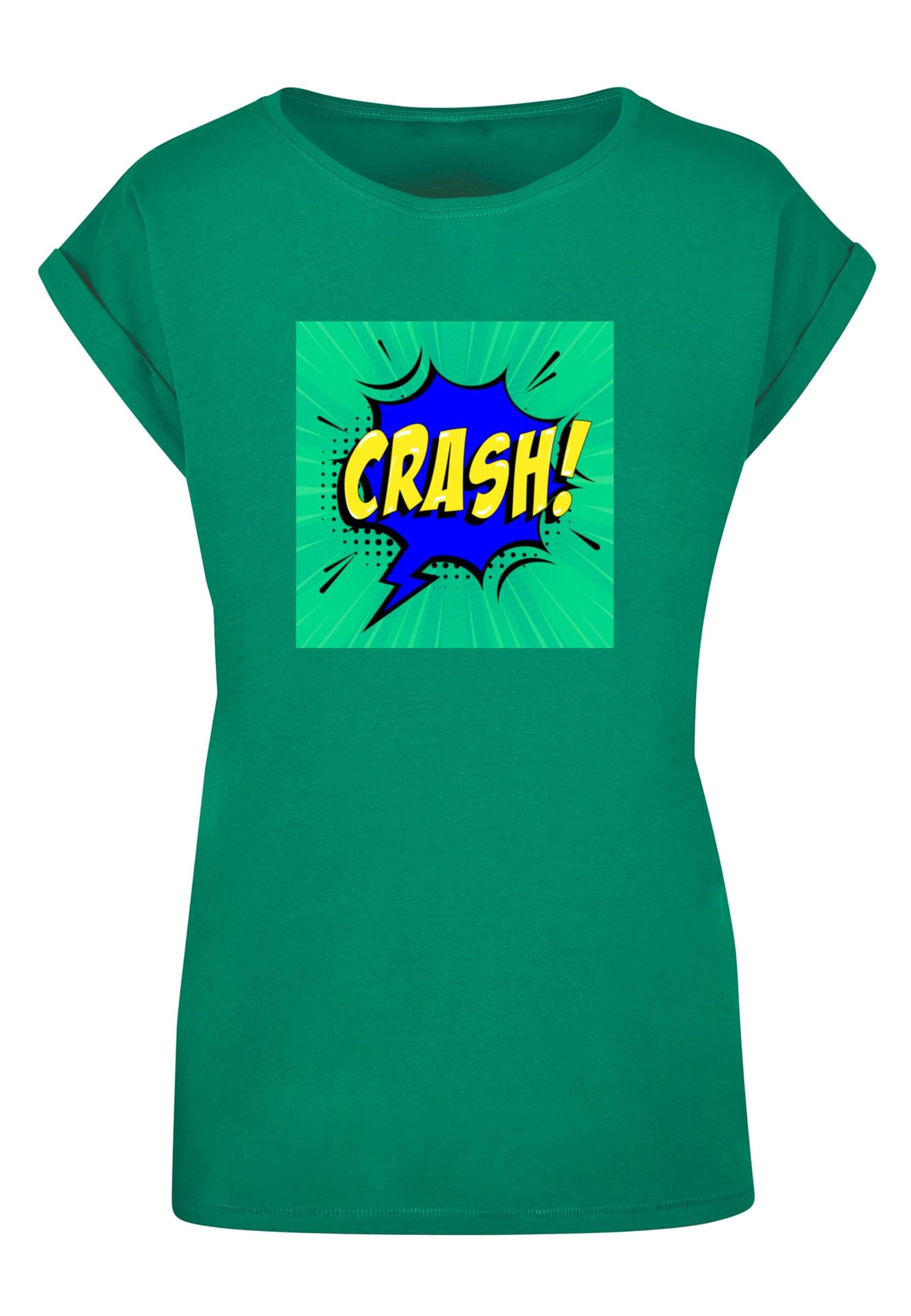 Merchcode T-Shirt "Merchcode Damen Ladies CRASH Comic Extended Shoulder Tee günstig online kaufen